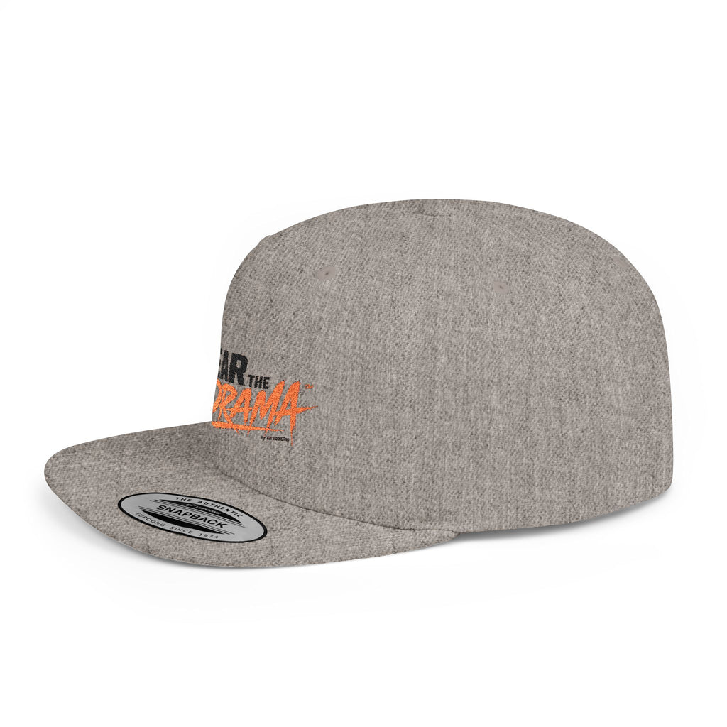 Flat Bill Snapback Hat — "Wear the Drama" Streetwear Cap