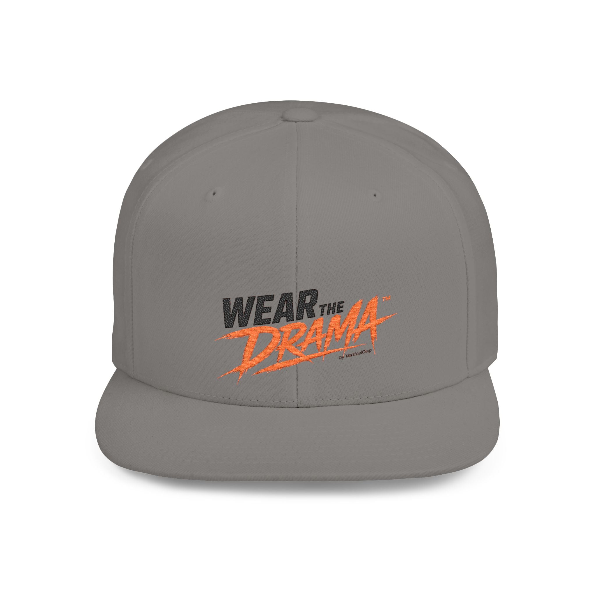 Flat Bill Snapback Hat — "Wear the Drama" Streetwear Cap