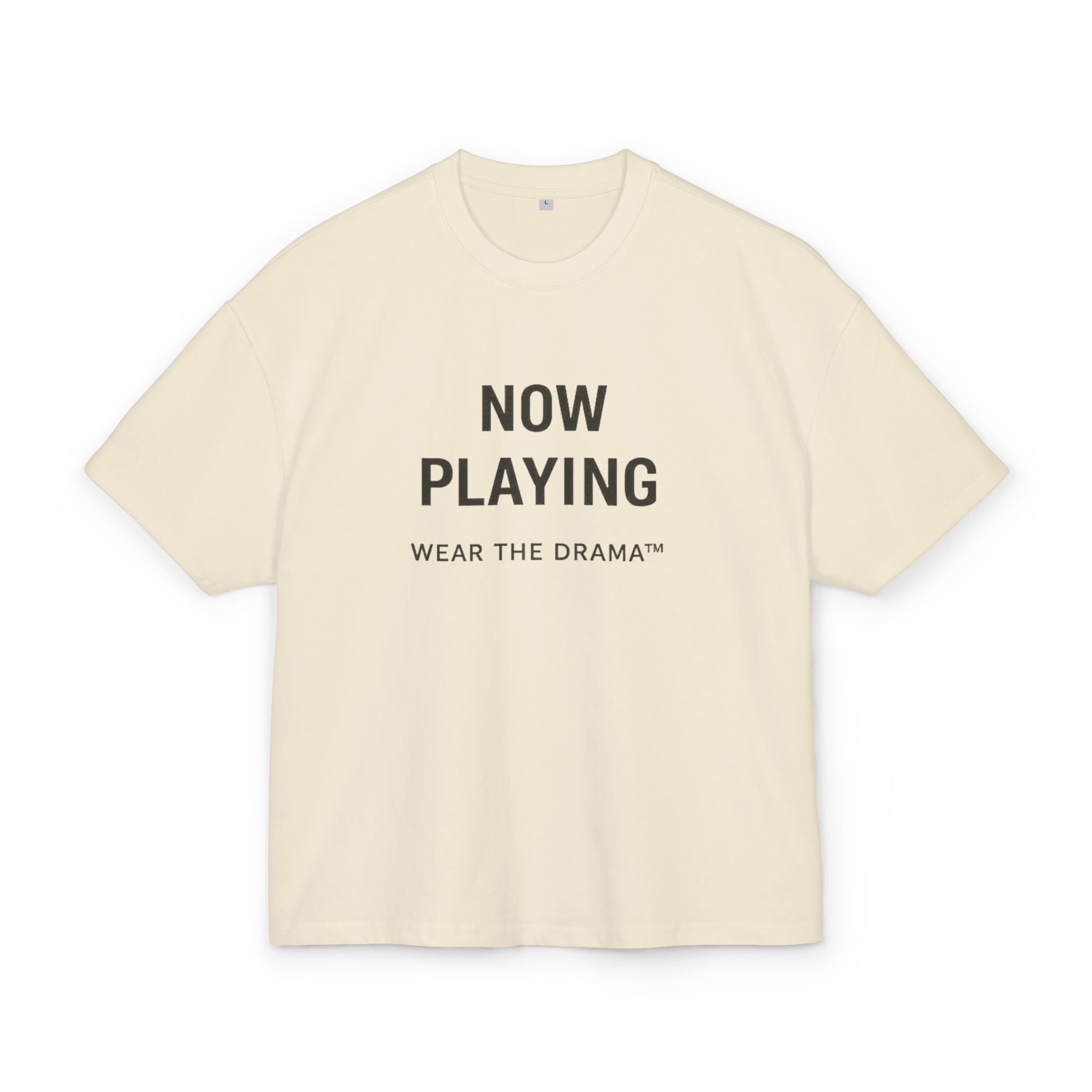 Now Playing Tee — "Wear the Drama" Music Player Graphic T-Shirt