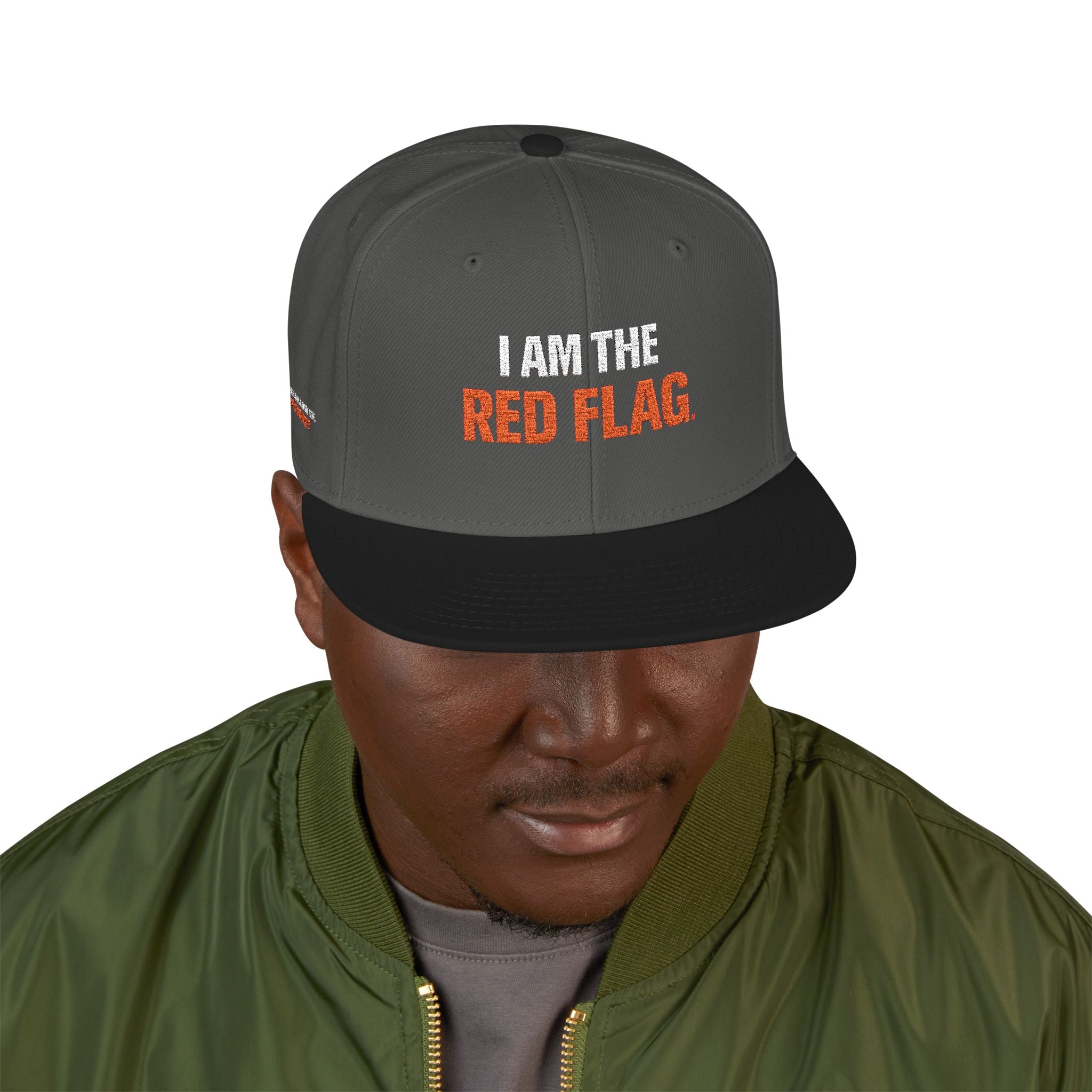 Snapback Hat — I AM THE DEVIL. Embroidered Streetwear Cap