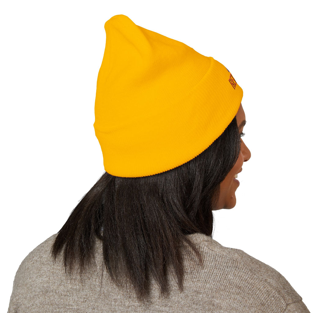 Embroidered 'Team Red Flags' Cuffed Beanie