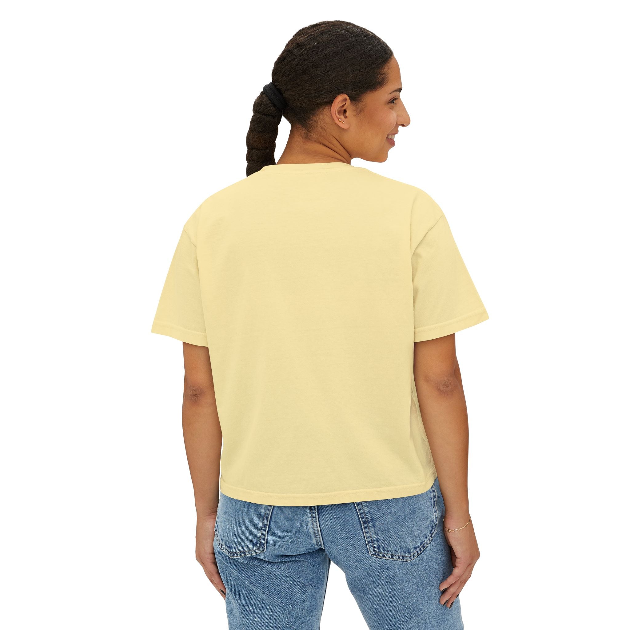 Boxy Tee — "100% Drama. Zero Filtre." Graphic Women's Crop Top