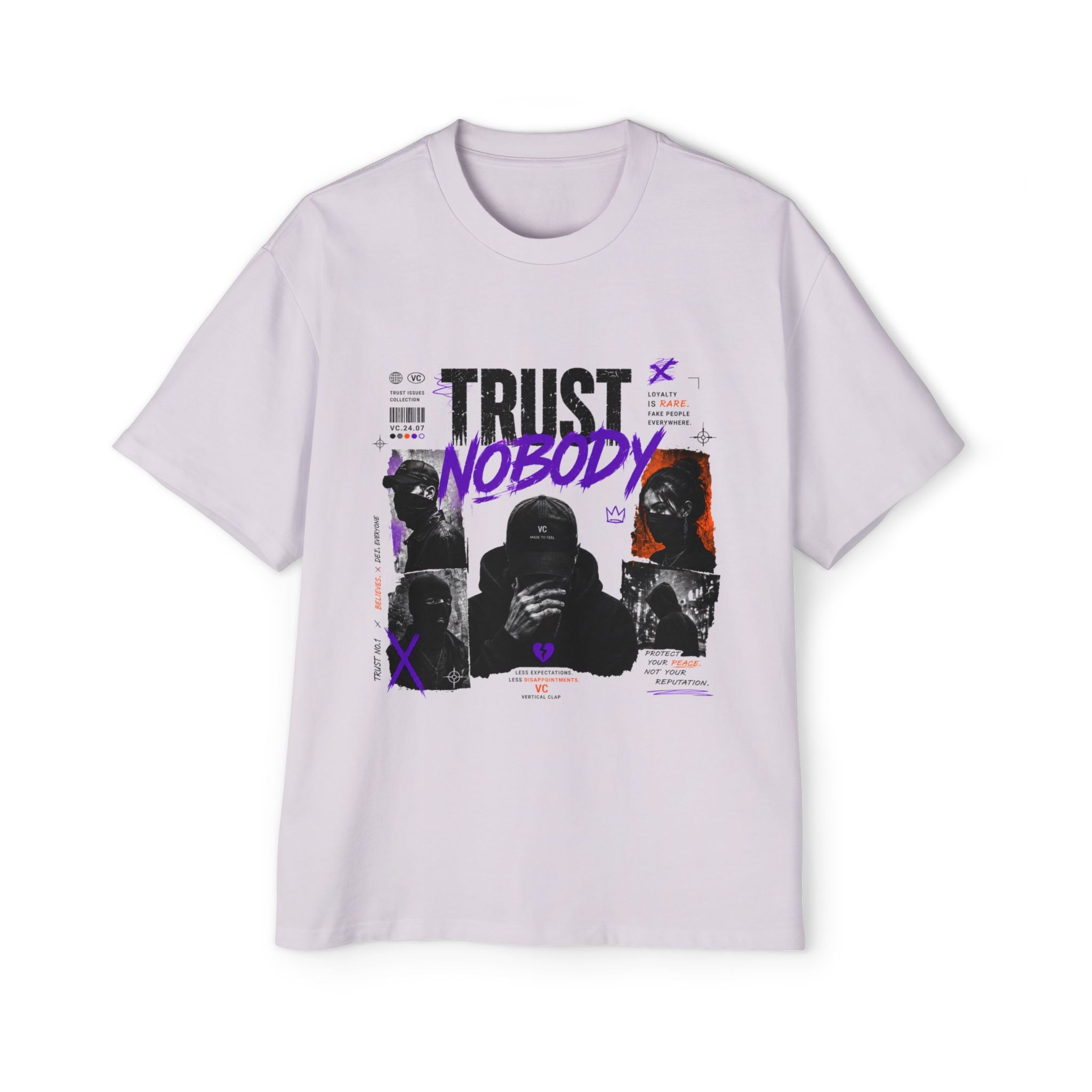 Trust Nobody Graphic Tee — Men's Oversized Streetwear T‑Shirt