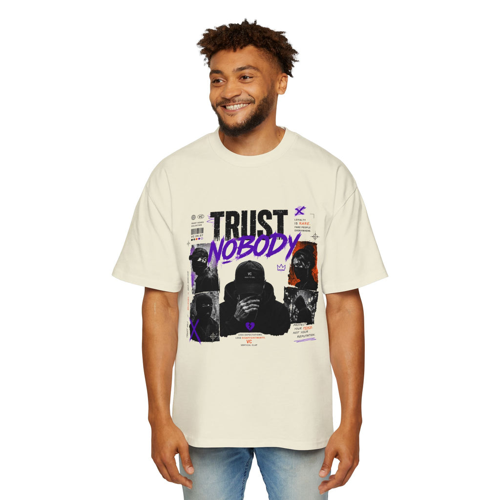 Trust Nobody Graphic Tee — Men's Oversized Streetwear T‑Shirt