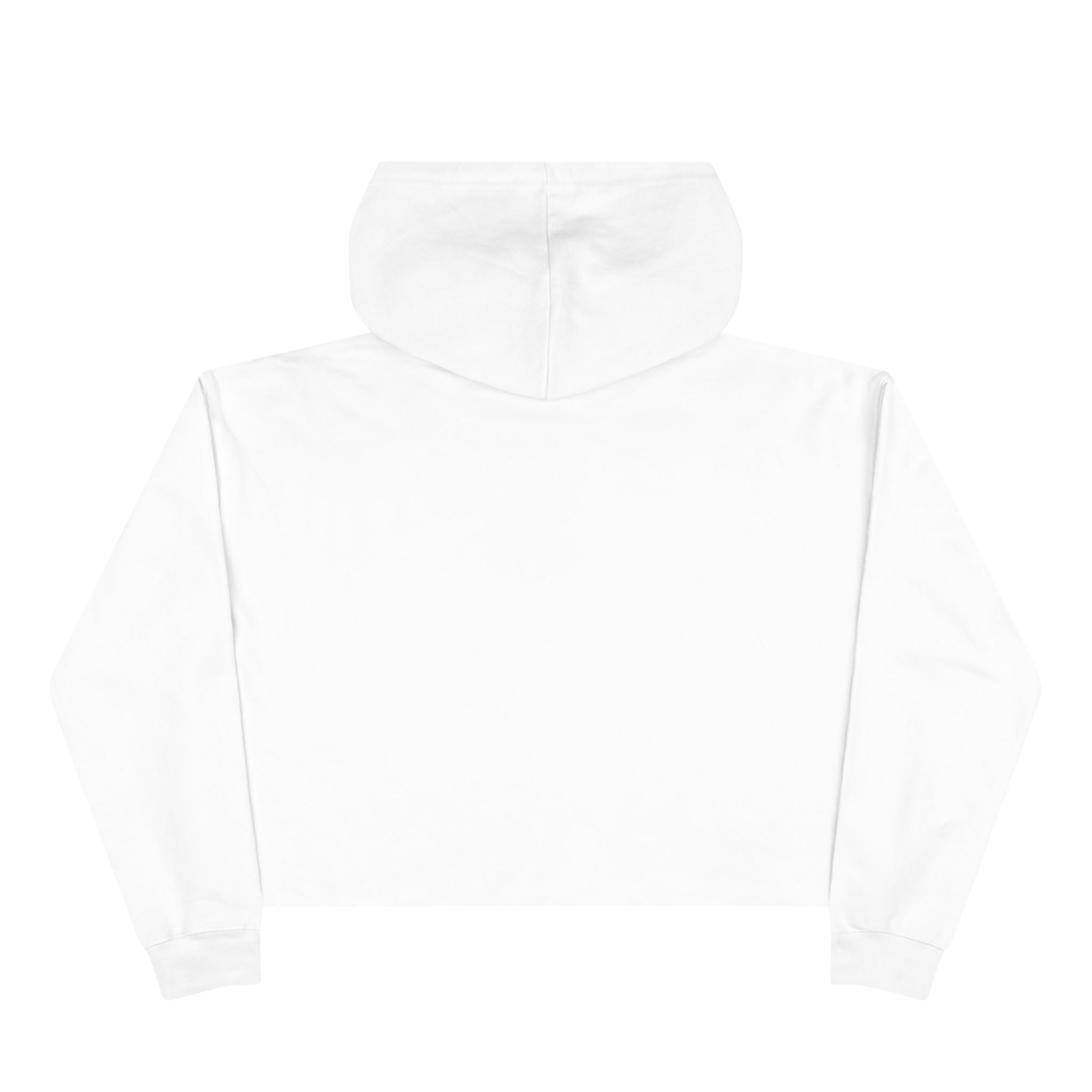 Too Much Drama Crop Hoodie — Retro Portrait Graphic Cropped Hoodie