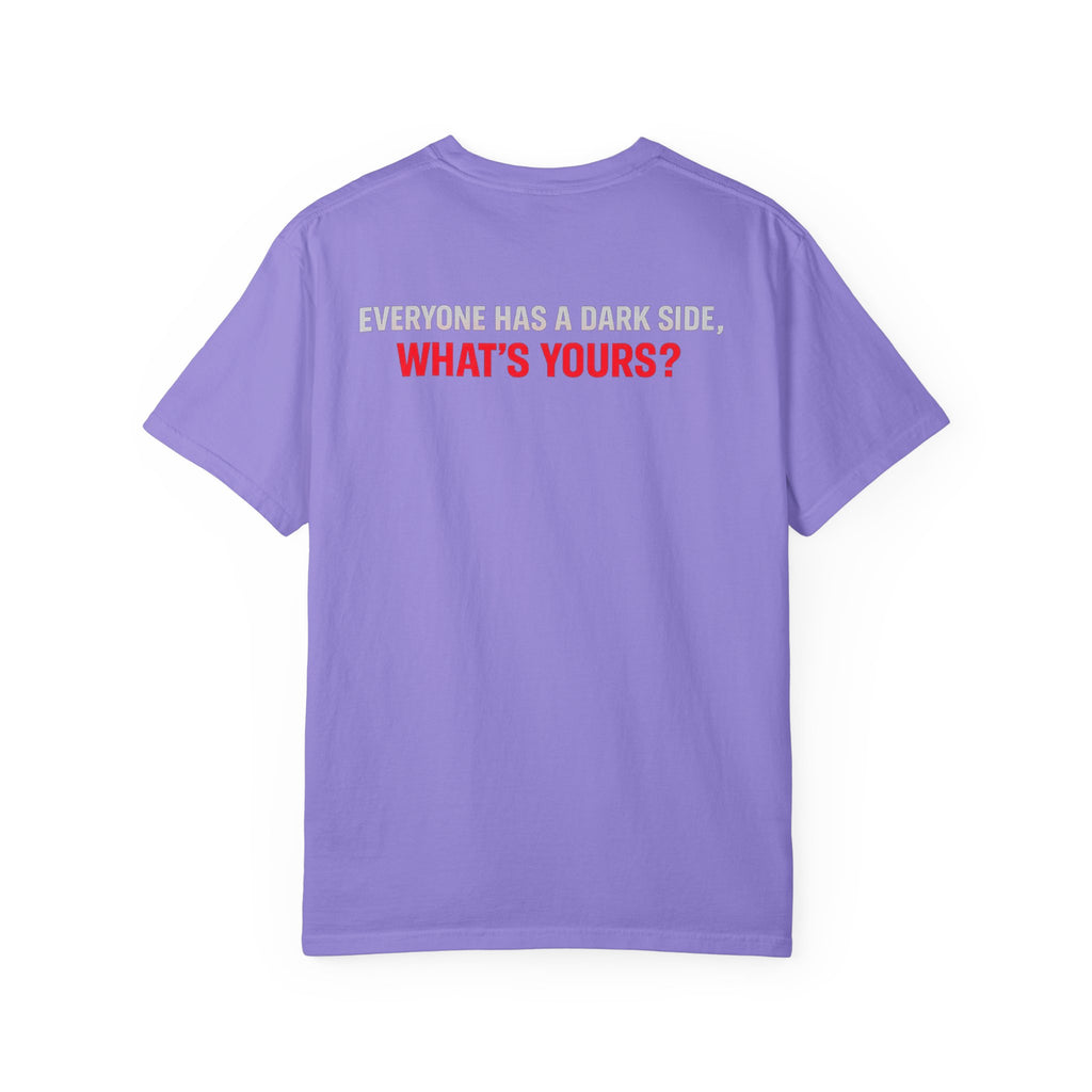 I Am The Red Flag T-Shirt — Funny Bold Text Graphic Tee (Back: "Everyone Has a Dark Side, What's Yours?")