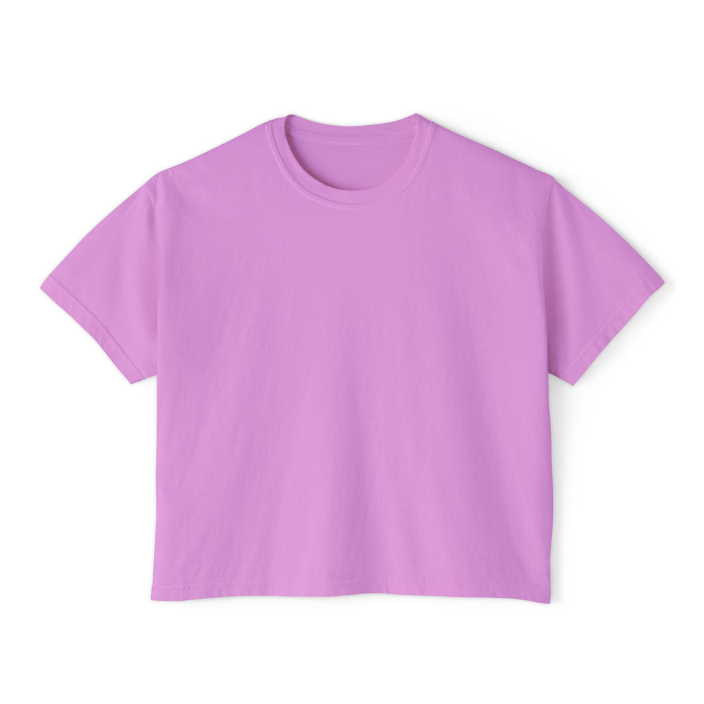 Red Flag Energy Women's Boxy Tee – Bold Graphic Back Print