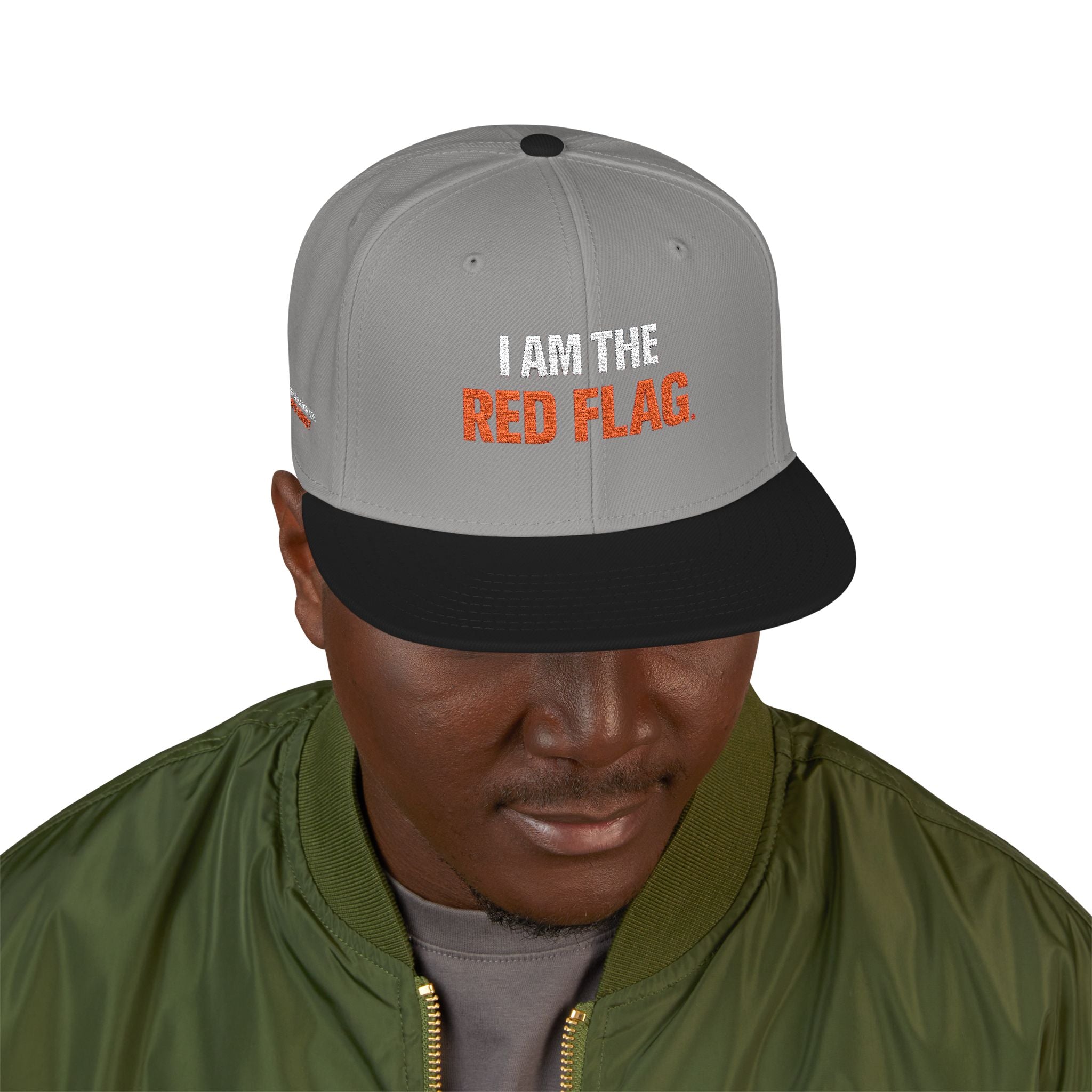 Snapback Hat — I AM THE DEVIL. Embroidered Streetwear Cap