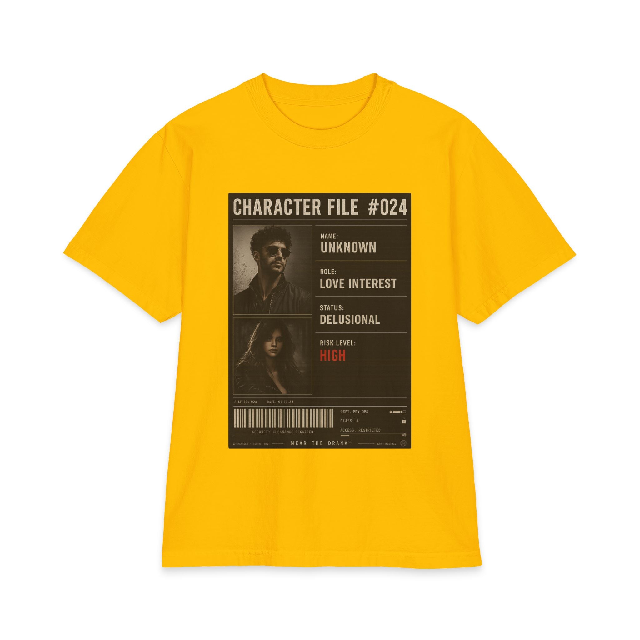 "Character File #024" — T-Shirt