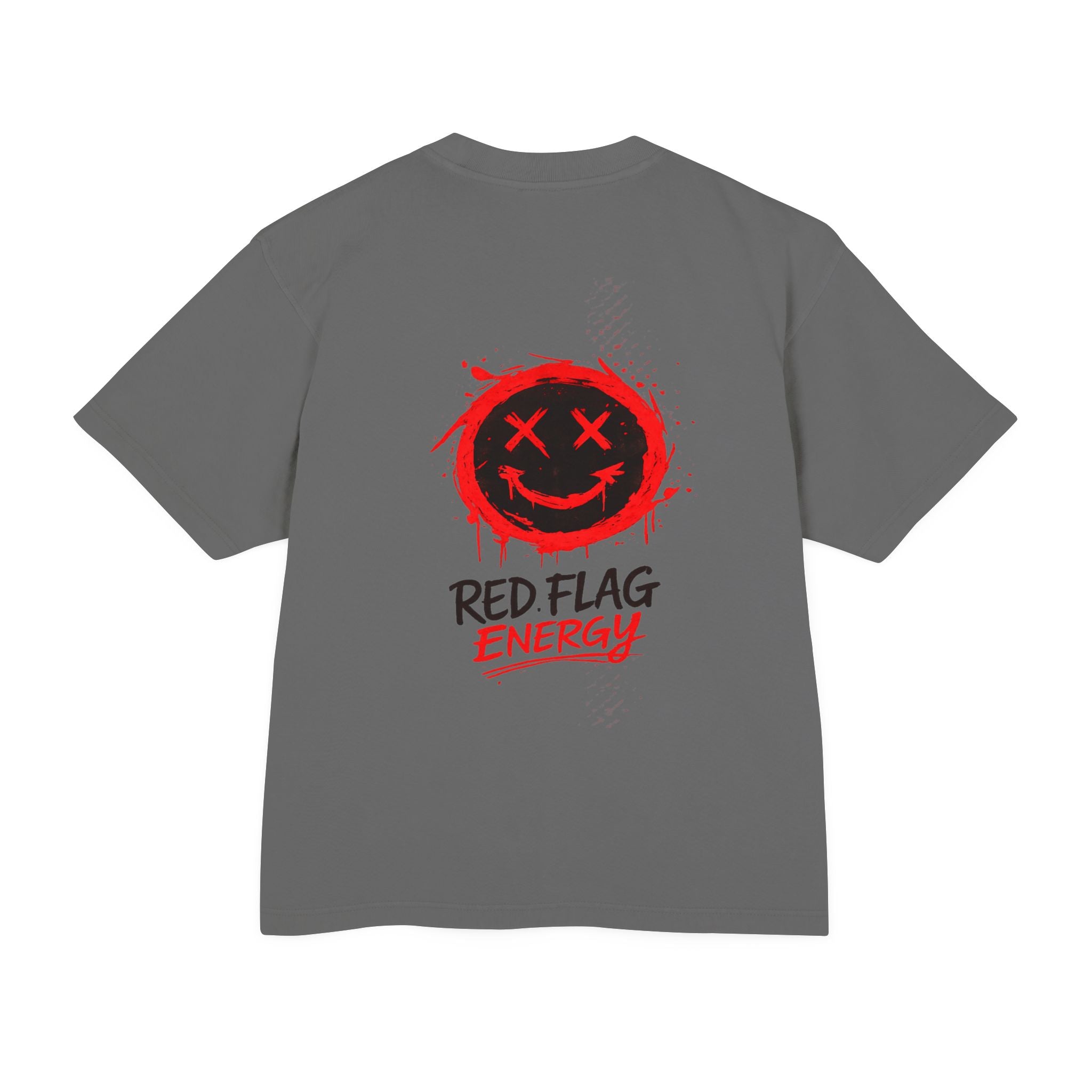 Red Flag Energy Tee — "Expert in Bad Choice and Worst Timing" Graphic T-Shirt