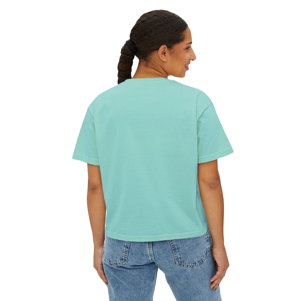 Boxy Tee — "100% Drama. Zero Filtre." Graphic Women's Crop Top