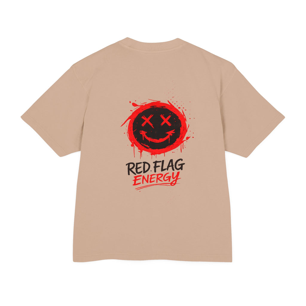 Red Flag Energy Tee — "Expert in Bad Choice and Worst Timing" Graphic T-Shirt