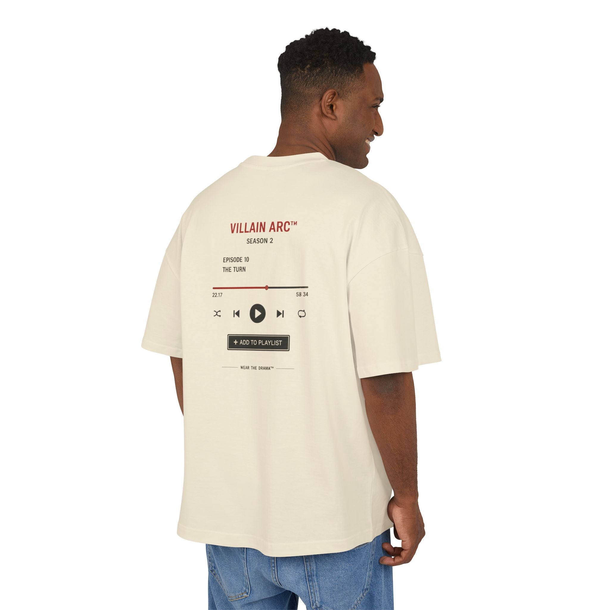 Now Playing Tee — "Wear the Drama" Music Player Graphic T-Shirt