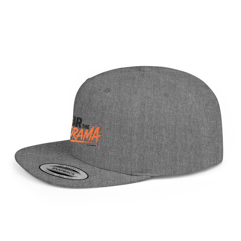 Flat Bill Snapback Hat — "Wear the Drama" Streetwear Cap