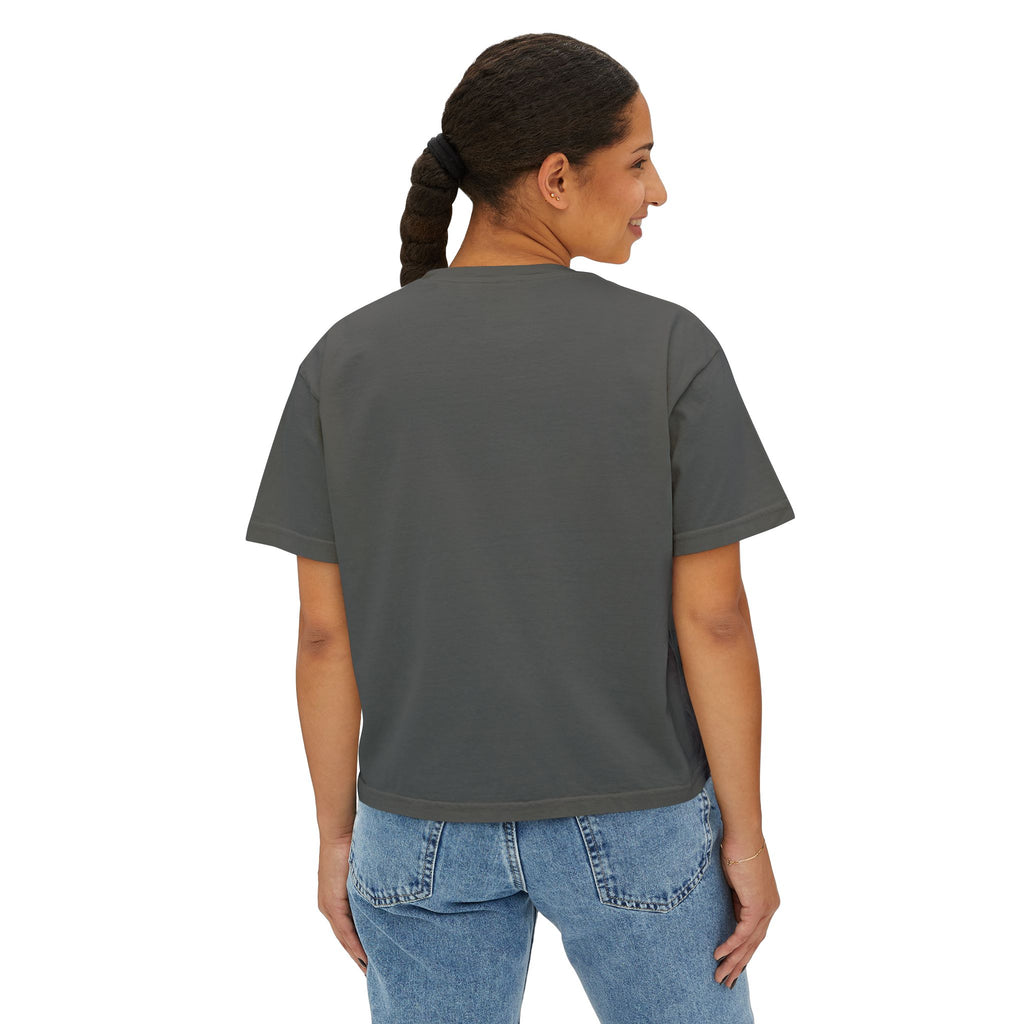 Boxy Tee — "100% Drama. Zero Filtre." Graphic Women's Crop Top