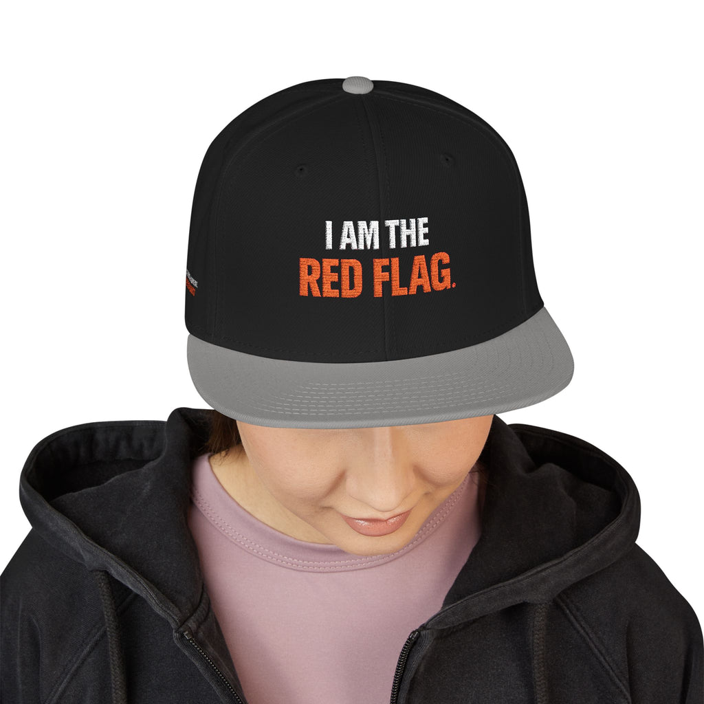 Snapback Hat — I AM THE DEVIL. Embroidered Streetwear Cap
