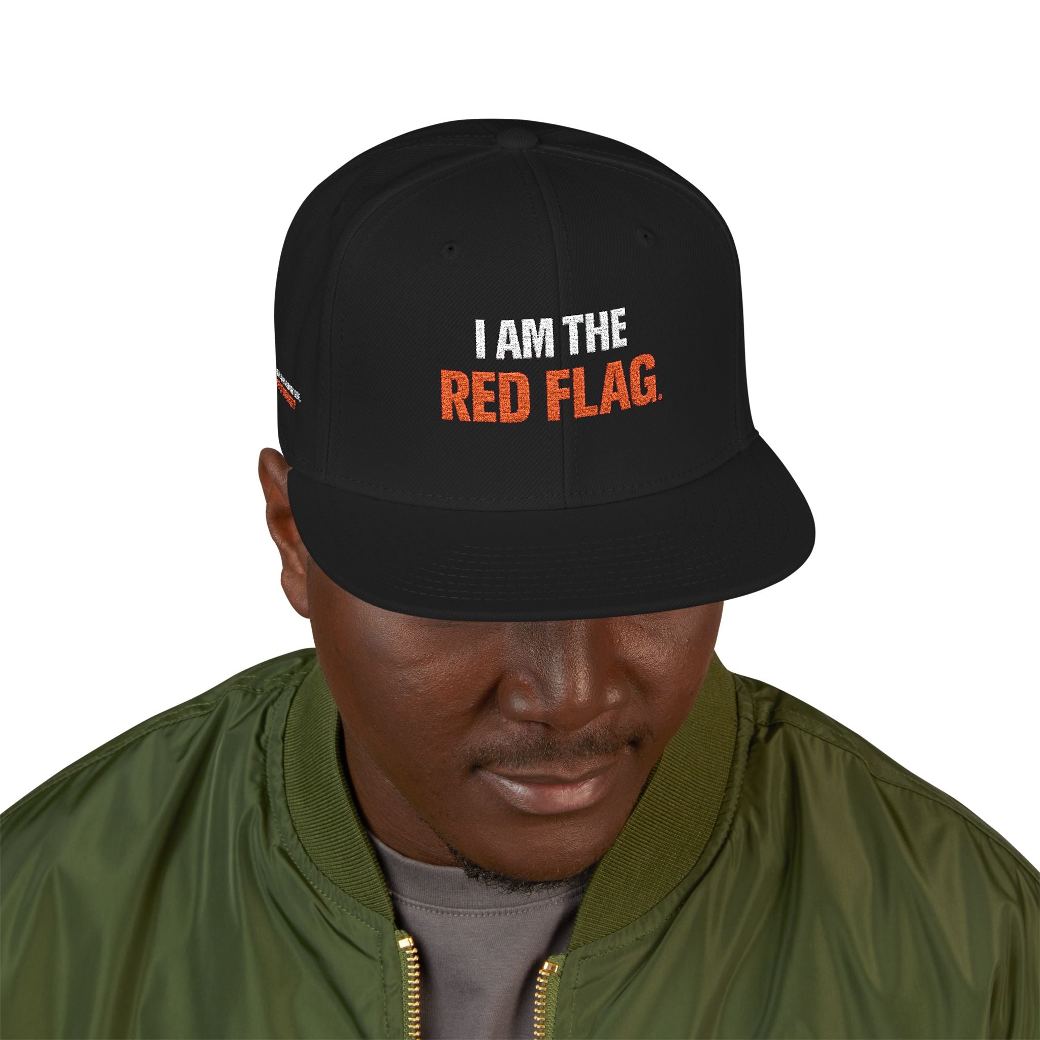 Snapback Hat — I AM THE DEVIL. Embroidered Streetwear Cap