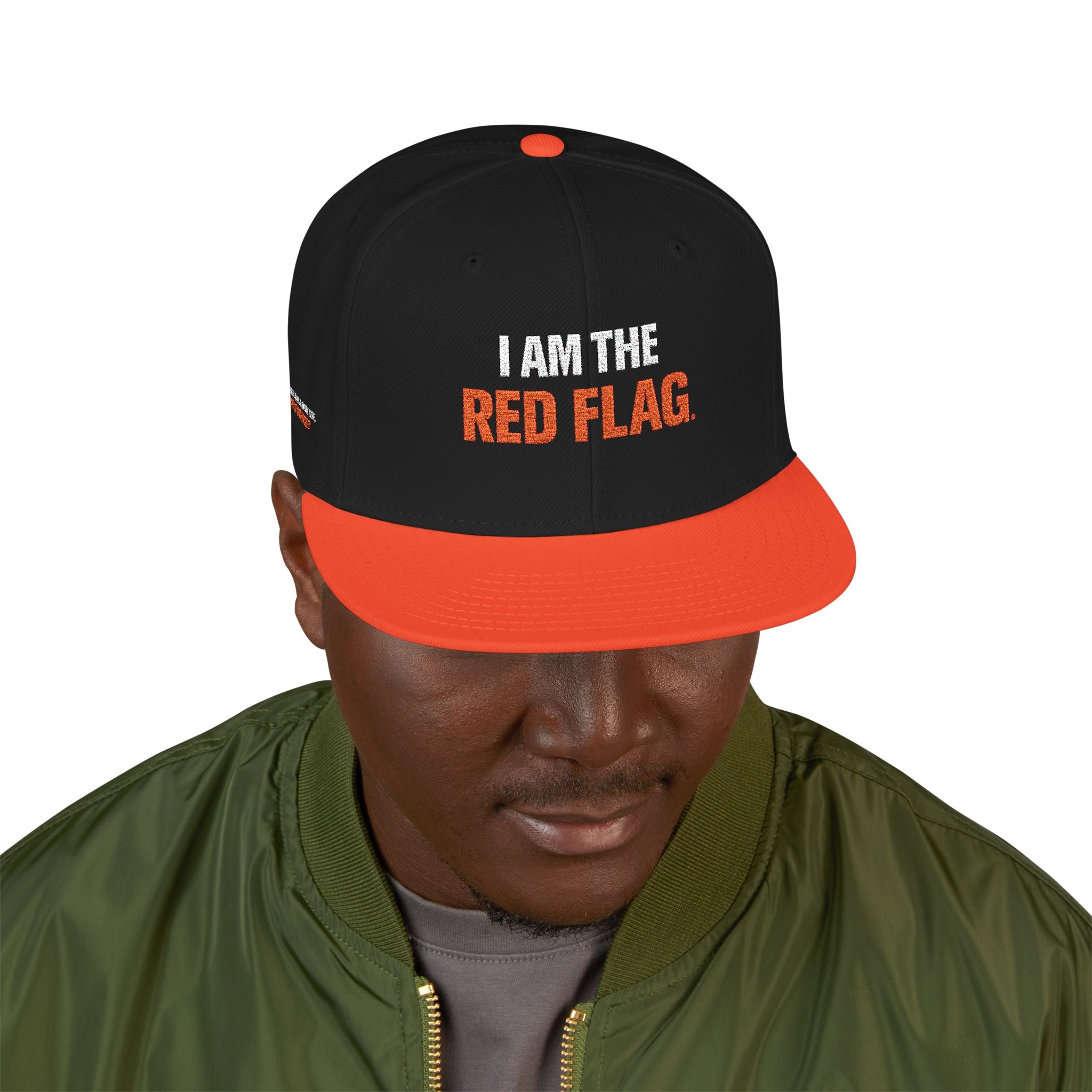 Snapback Hat — I AM THE DEVIL. Embroidered Streetwear Cap