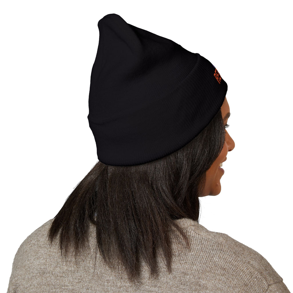 Embroidered 'Team Red Flags' Cuffed Beanie