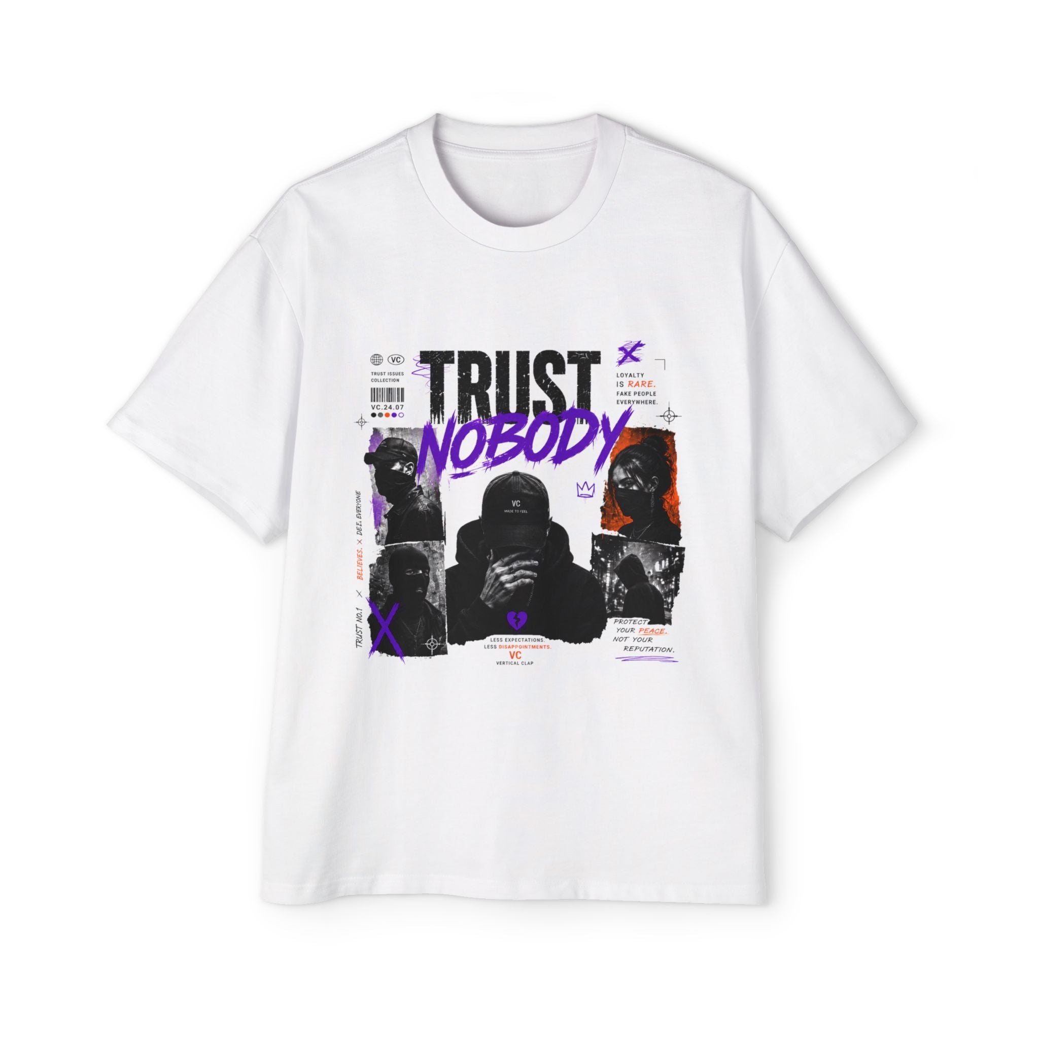 Trust Nobody Graphic Tee — Men's Oversized Streetwear T‑Shirt
