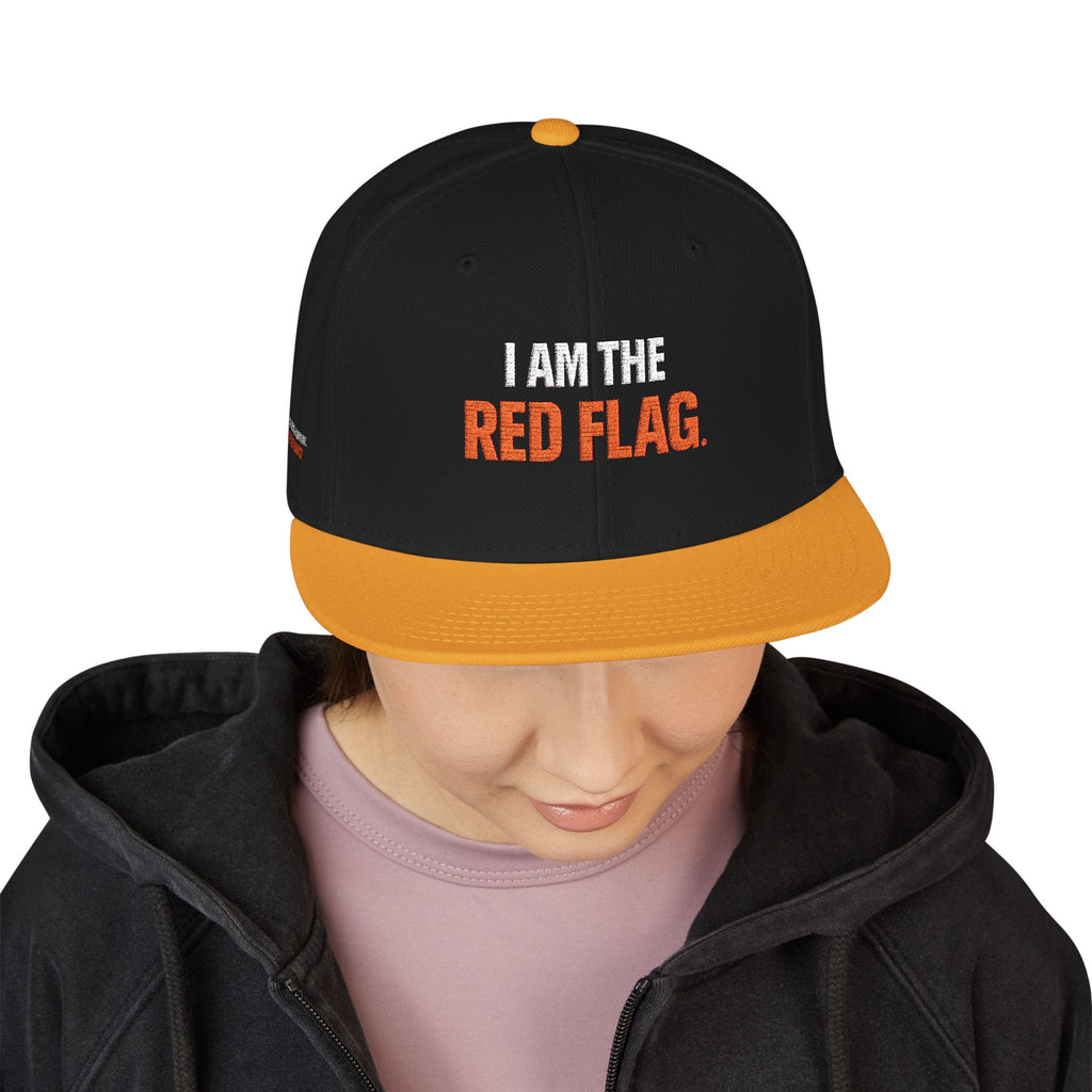 Snapback Hat — I AM THE DEVIL. Embroidered Streetwear Cap
