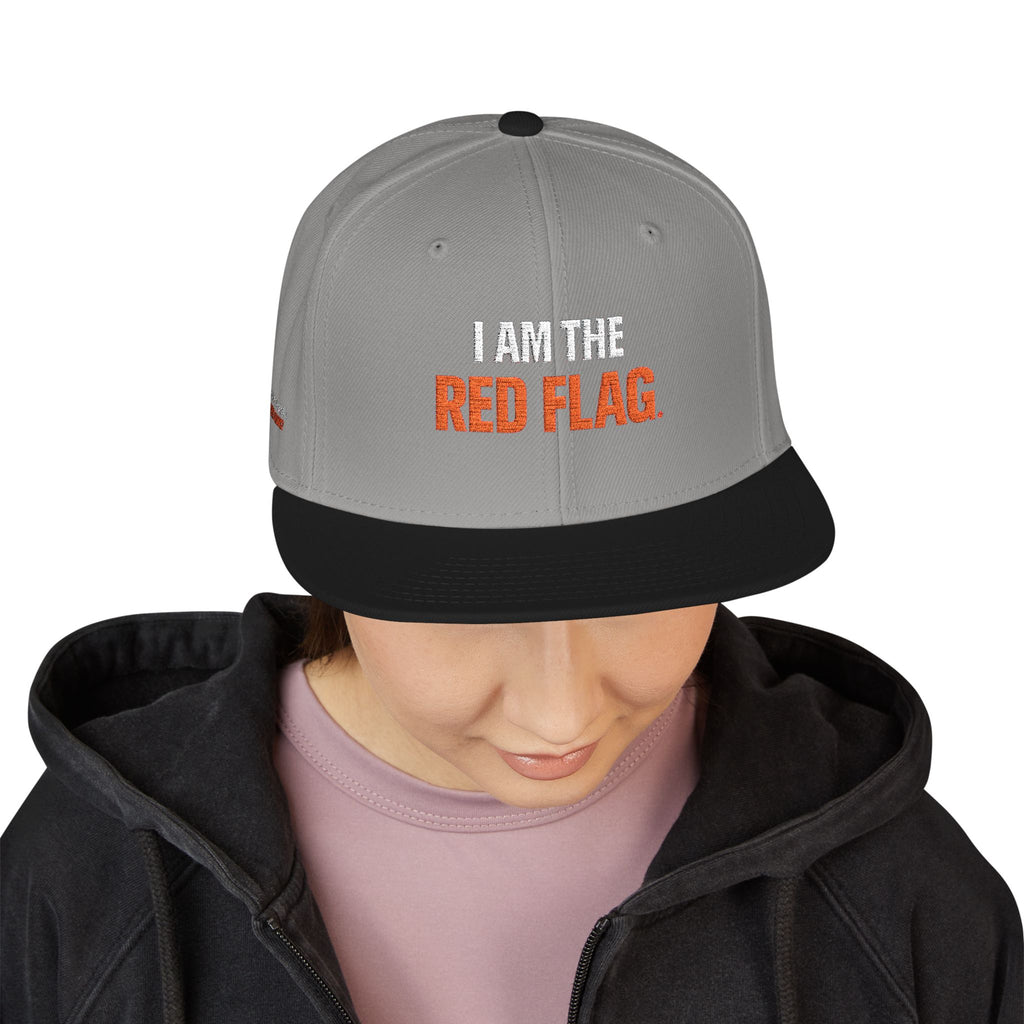 Snapback Hat — I AM THE DEVIL. Embroidered Streetwear Cap