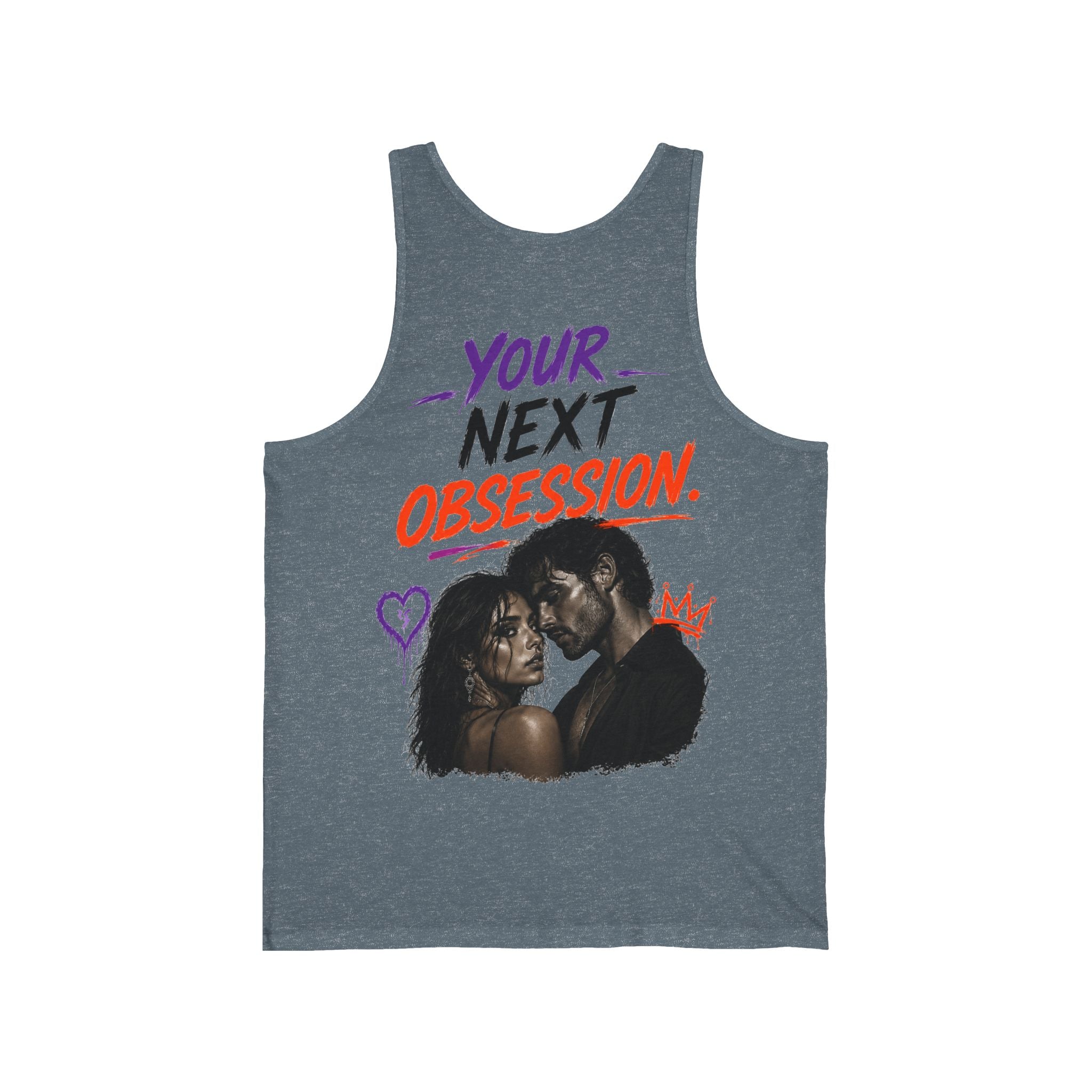 Tank Top — "We Kiss Like Enemies" Graphic Romantic Couple Tank