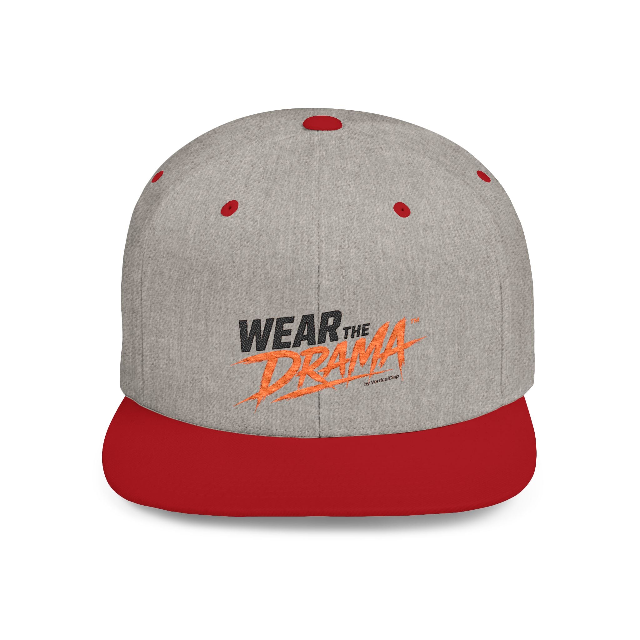 Flat Bill Snapback Hat — "Wear the Drama" Streetwear Cap