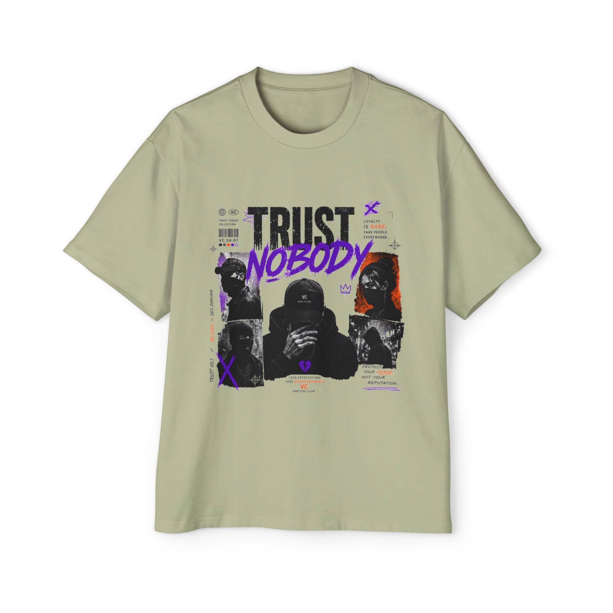 Trust Nobody Graphic Tee — Men's Oversized Streetwear T‑Shirt