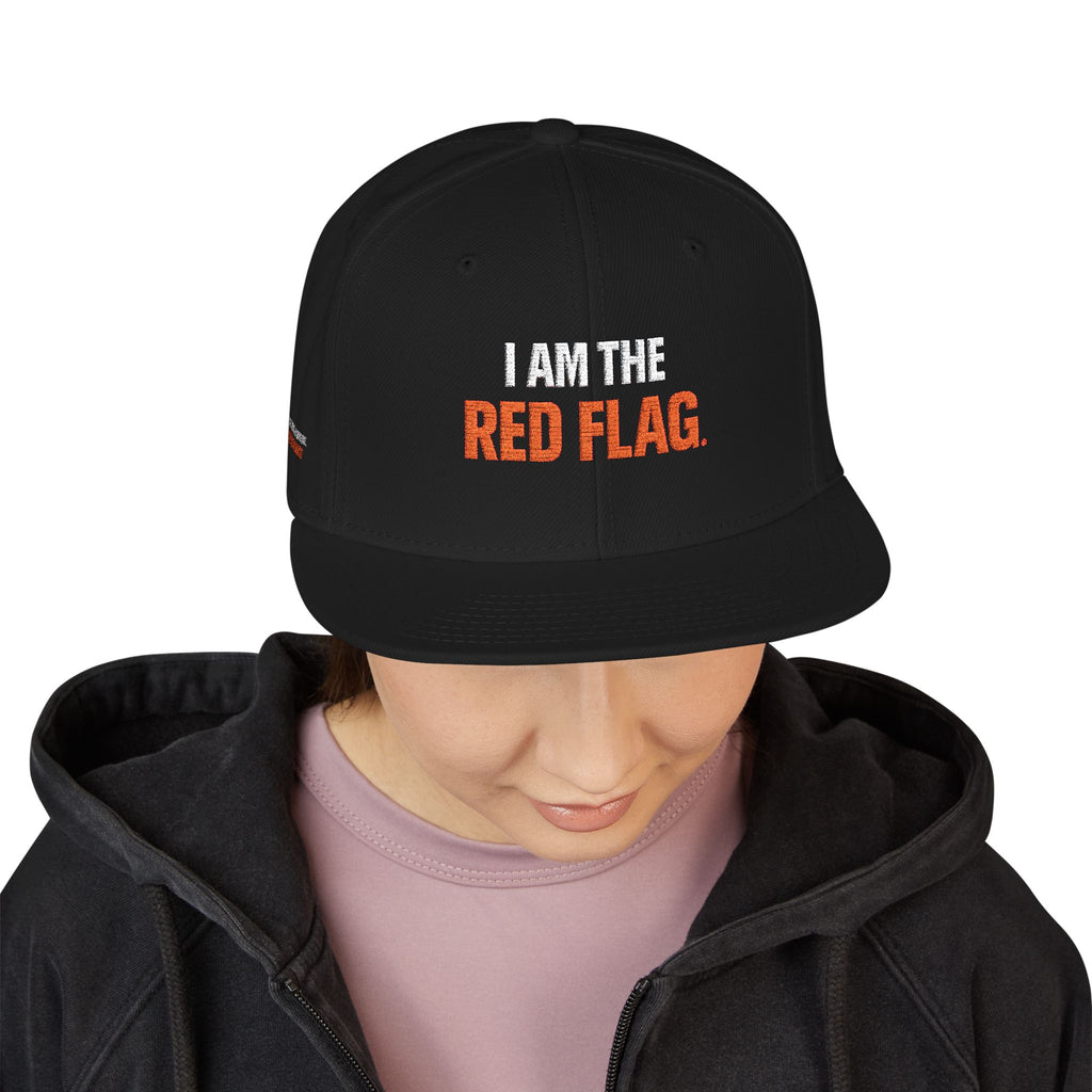 Snapback Hat — I AM THE DEVIL. Embroidered Streetwear Cap