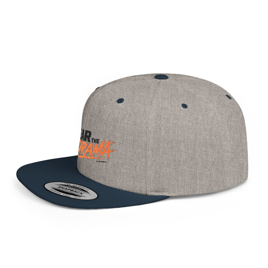 Flat Bill Snapback Hat — "Wear the Drama" Streetwear Cap
