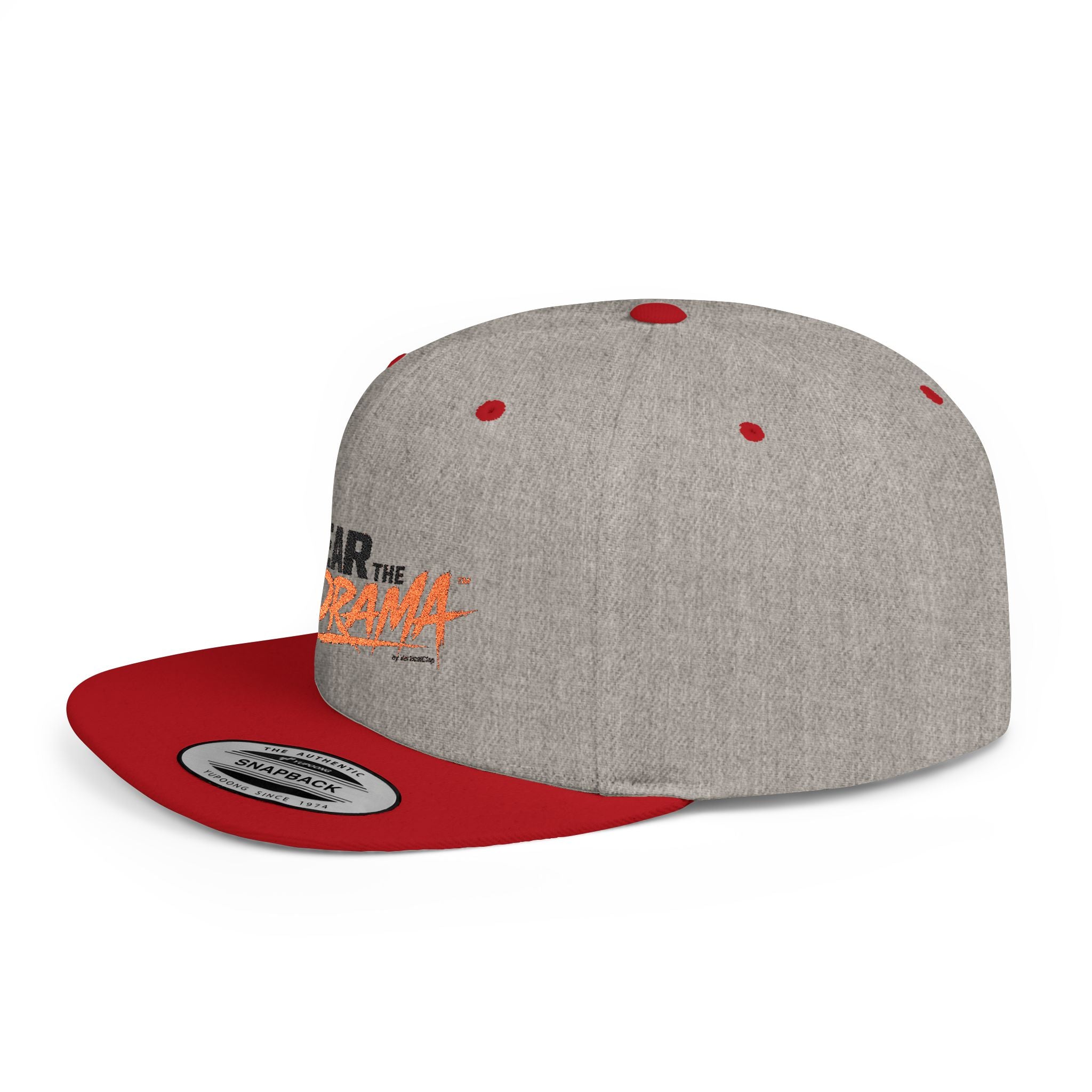 Flat Bill Snapback Hat — "Wear the Drama" Streetwear Cap