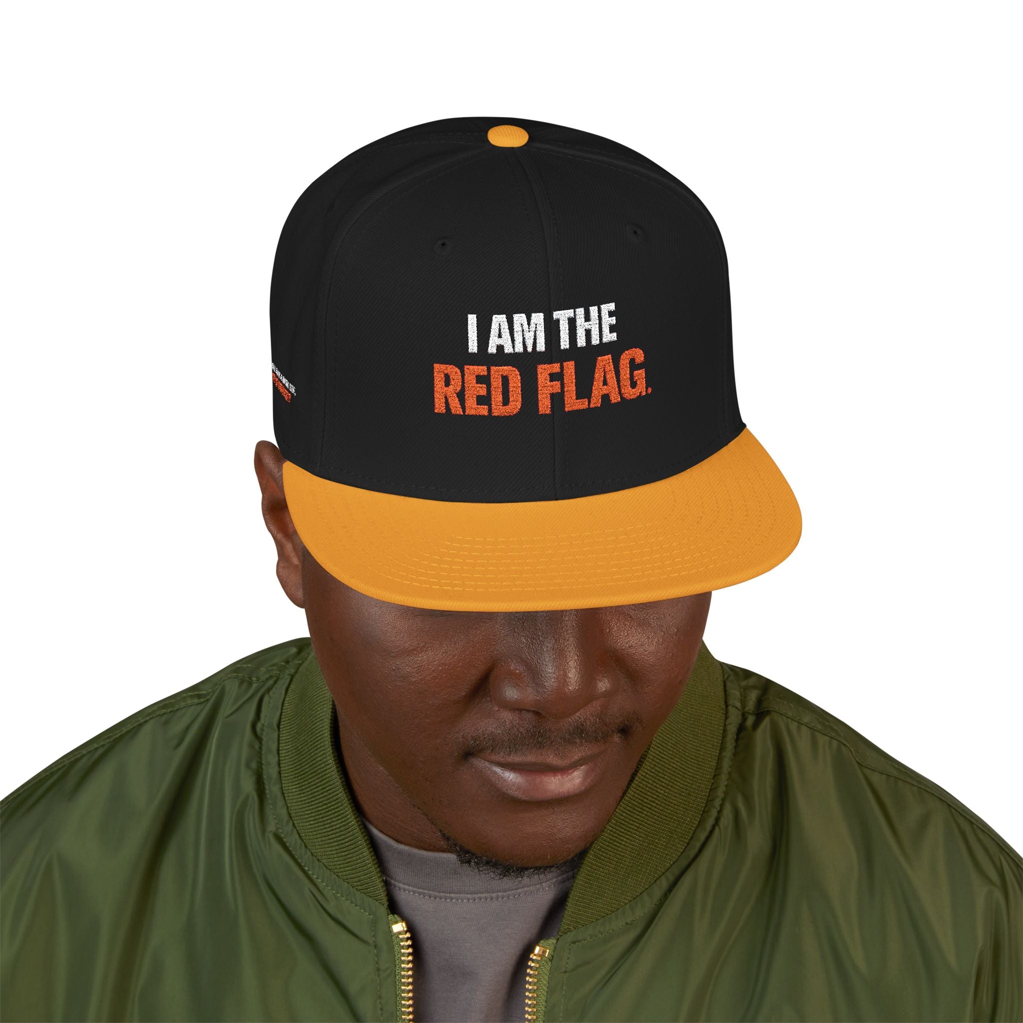 Snapback Hat — I AM THE DEVIL. Embroidered Streetwear Cap