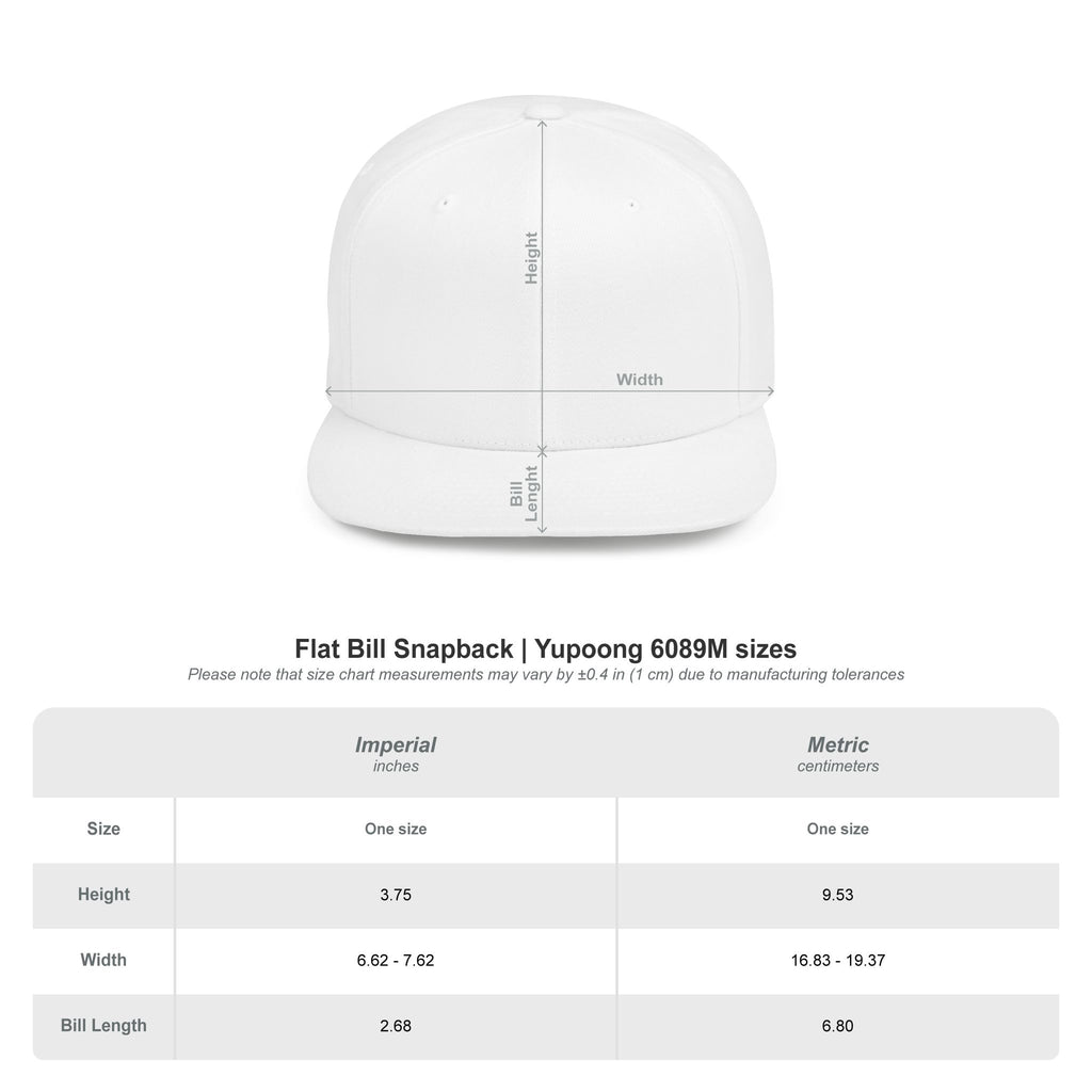 Flat Bill Snapback Hat — "Wear the Drama" Streetwear Cap