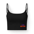 Women's Luxe Bra — 'Team Red Flags' Crop Bralette
