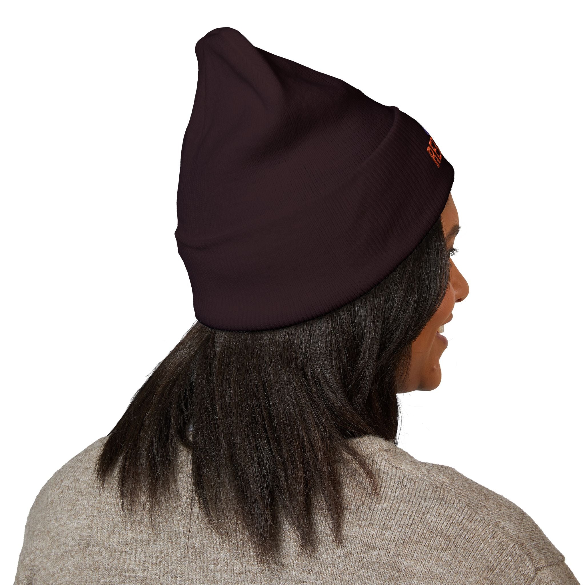 Embroidered 'Team Red Flags' Cuffed Beanie