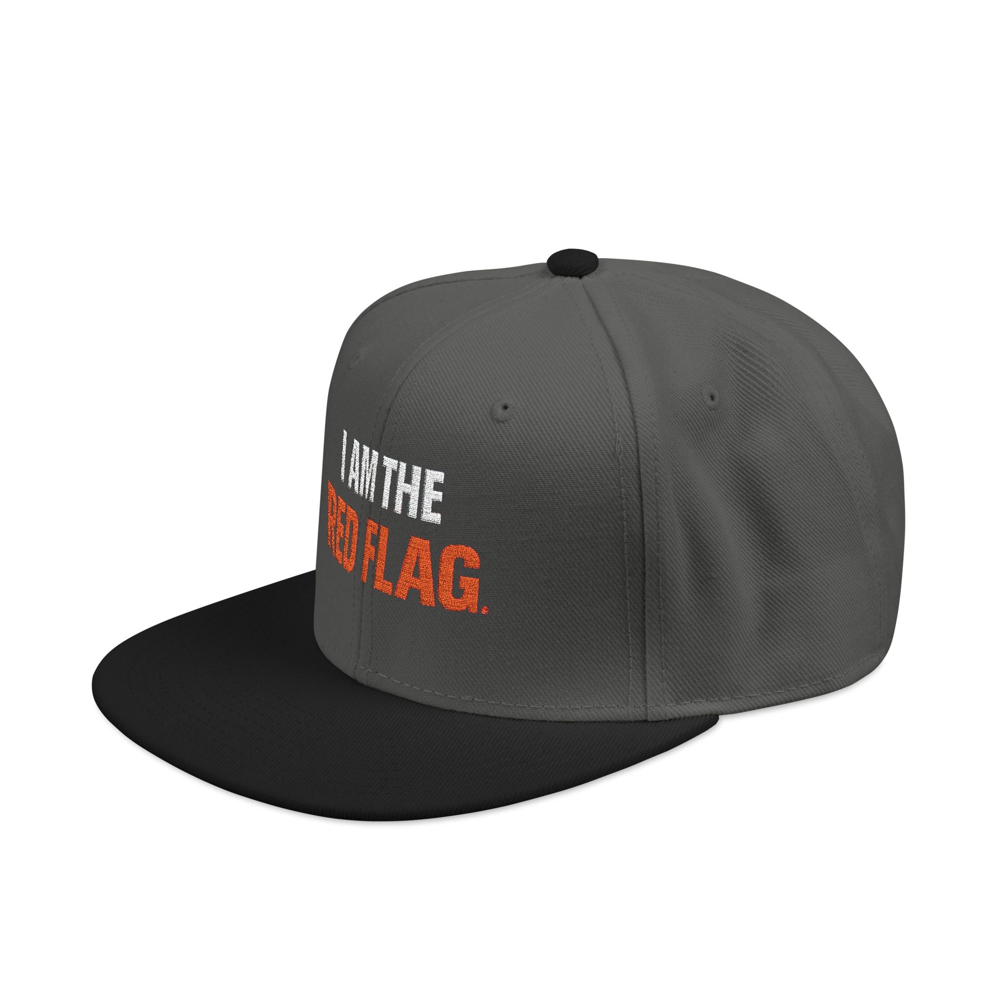 Snapback Hat — I AM THE DEVIL. Embroidered Streetwear Cap