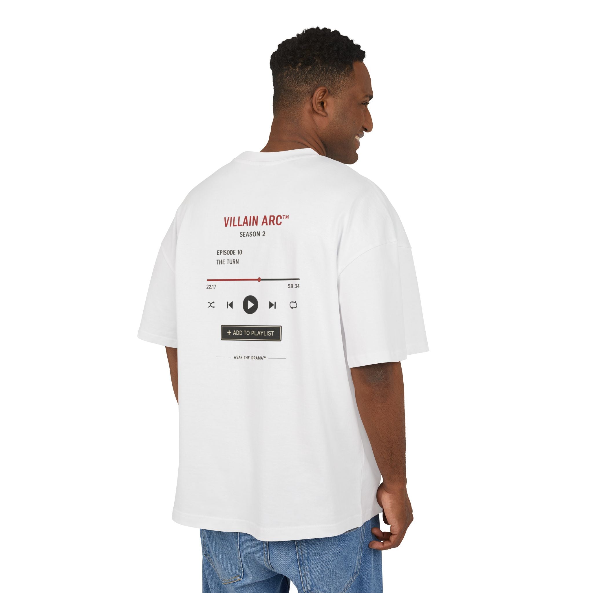 Now Playing Tee — "Wear the Drama" Music Player Graphic T-Shirt