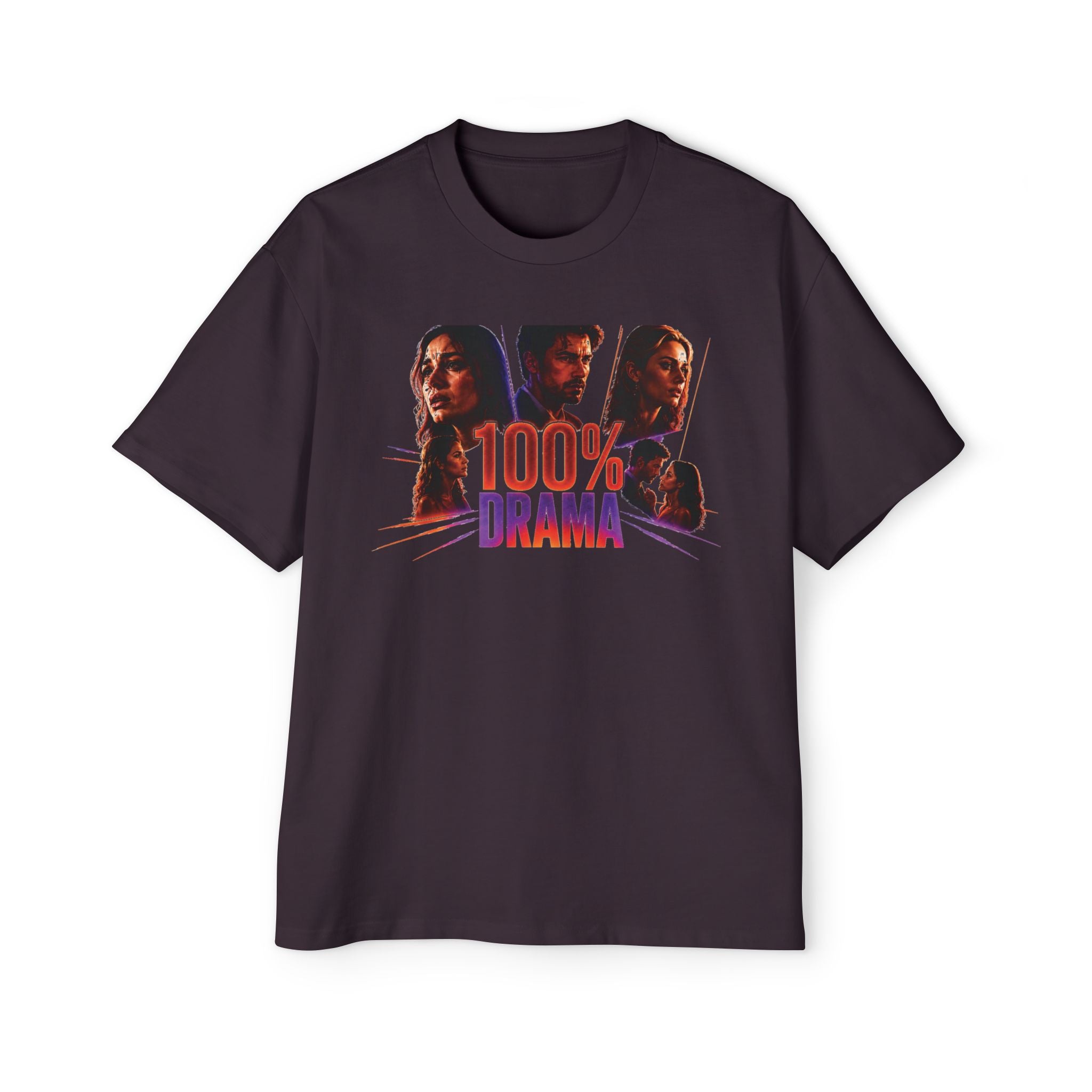 100% Drama Oversized Tee — Graphic Men’s T‑Shirt