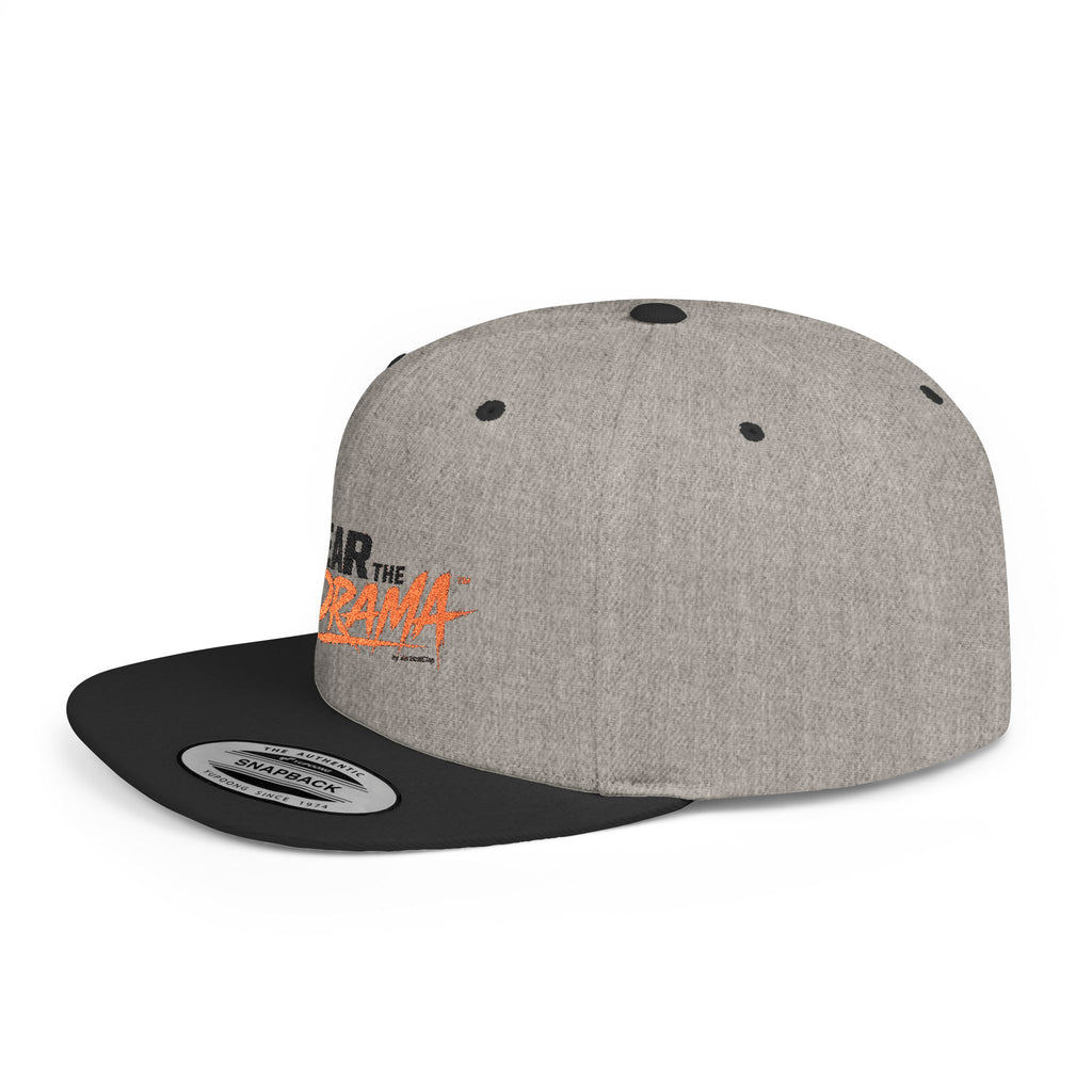 Flat Bill Snapback Hat — "Wear the Drama" Streetwear Cap