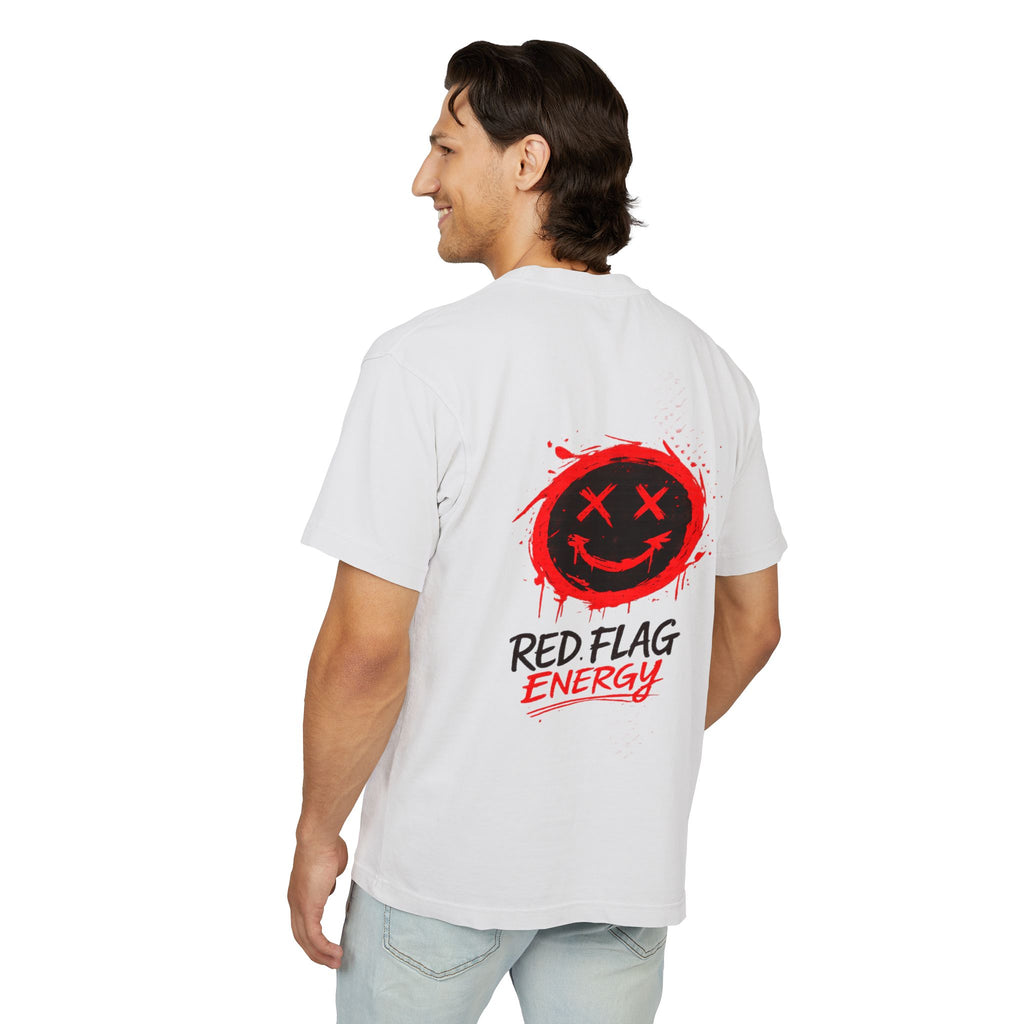 Red Flag Energy Tee — "Expert in Bad Choice and Worst Timing" Graphic T-Shirt