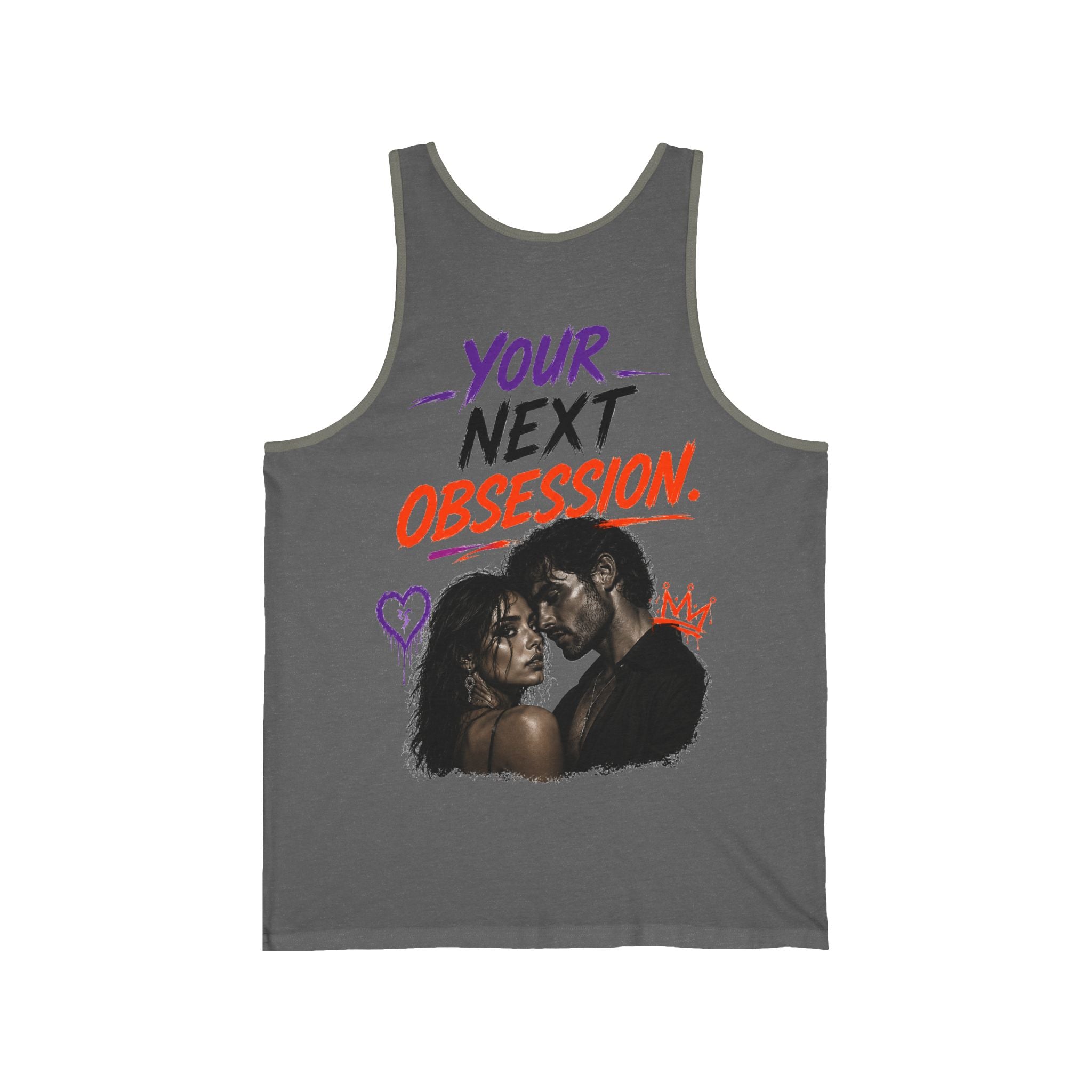 Tank Top — "We Kiss Like Enemies" Graphic Romantic Couple Tank