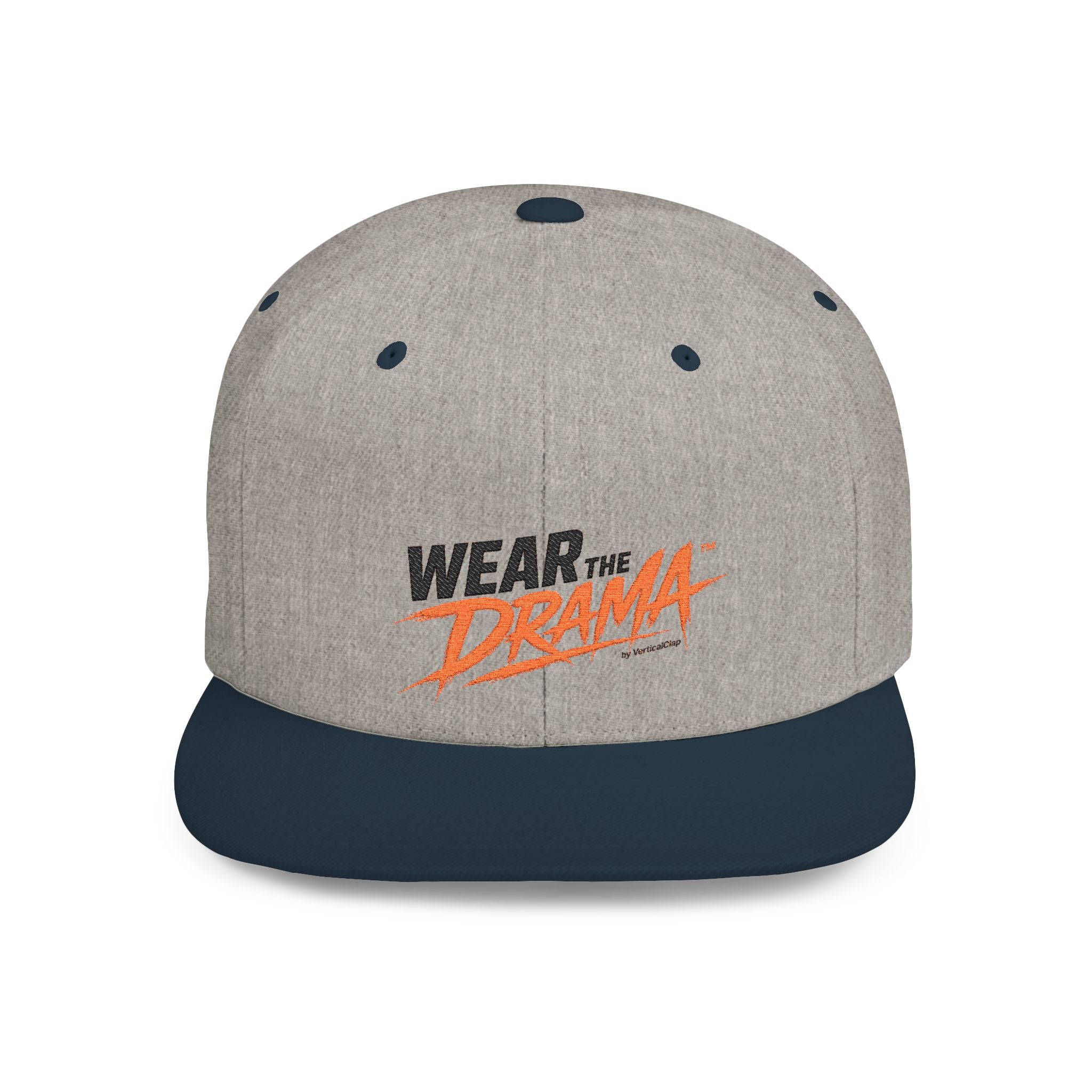 Flat Bill Snapback Hat — "Wear the Drama" Streetwear Cap
