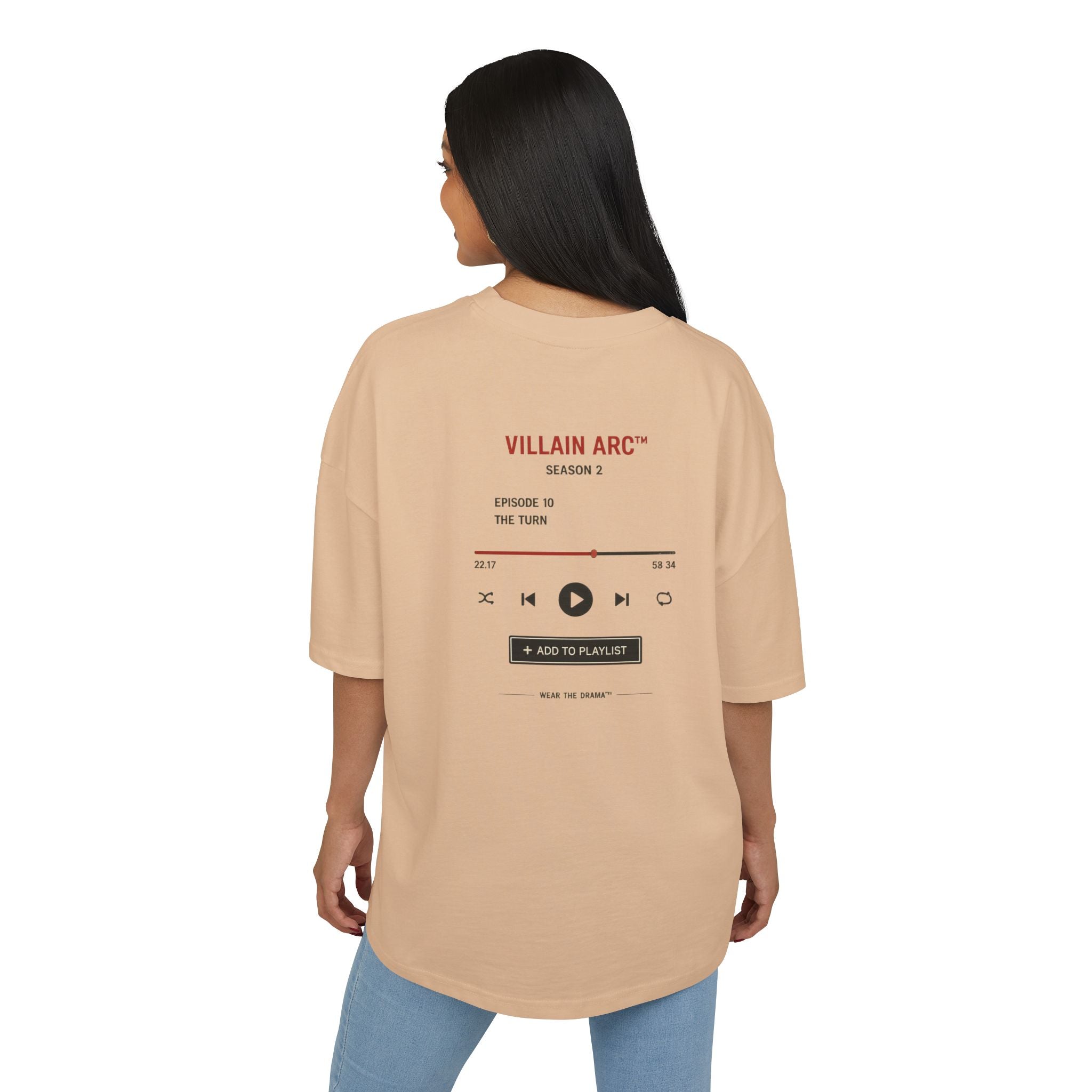 Now Playing Tee — "Wear the Drama" Music Player Graphic T-Shirt
