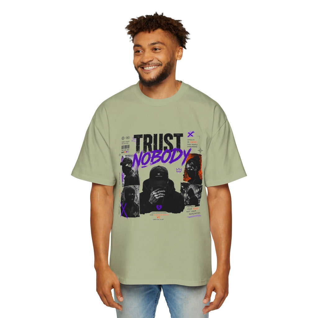Trust Nobody Graphic Tee — Men's Oversized Streetwear T‑Shirt