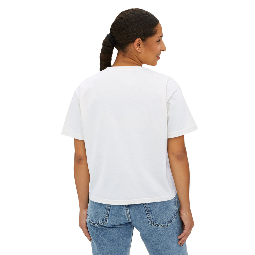 Boxy Tee — "100% Drama. Zero Filtre." Graphic Women's Crop Top