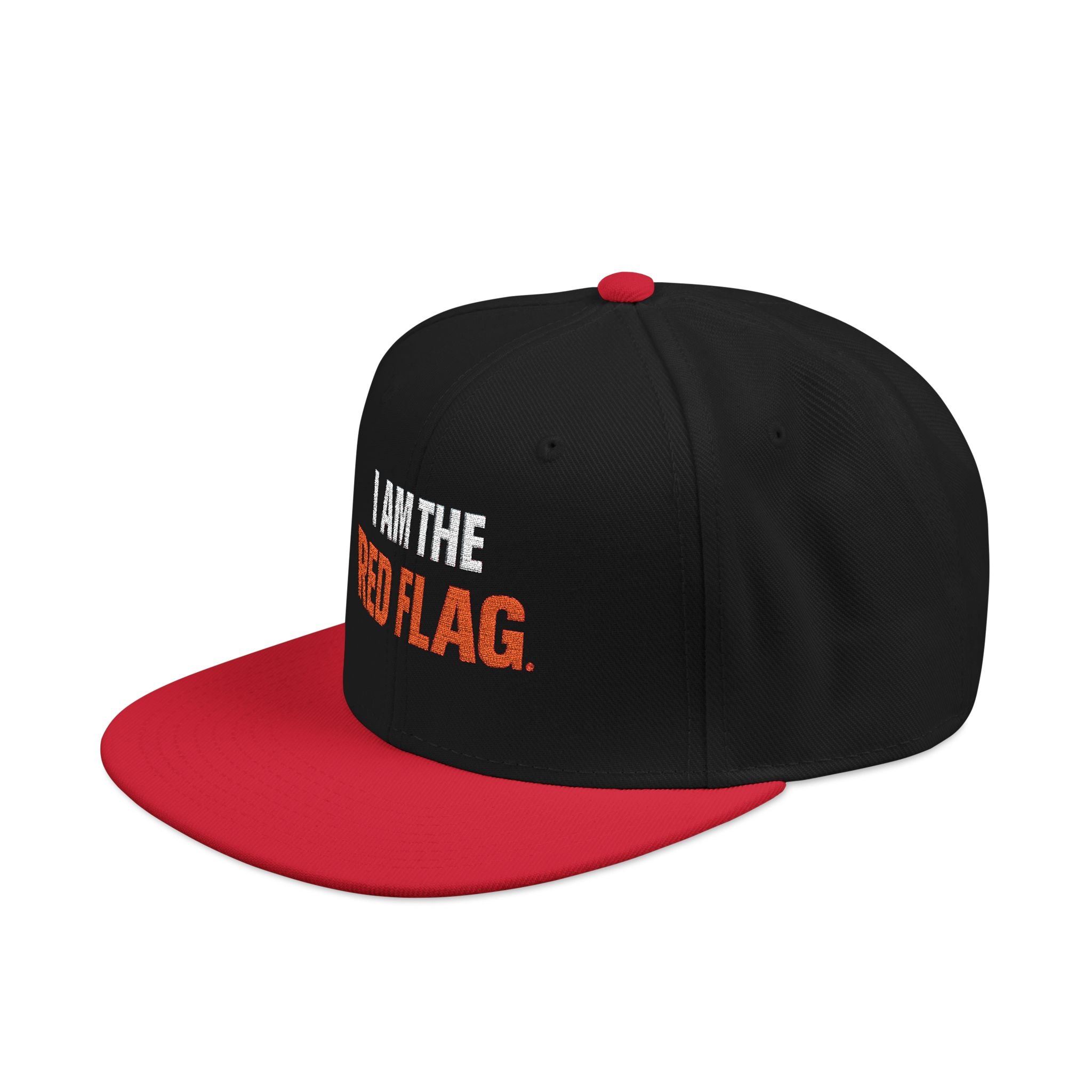 Snapback Hat — I AM THE DEVIL. Embroidered Streetwear Cap