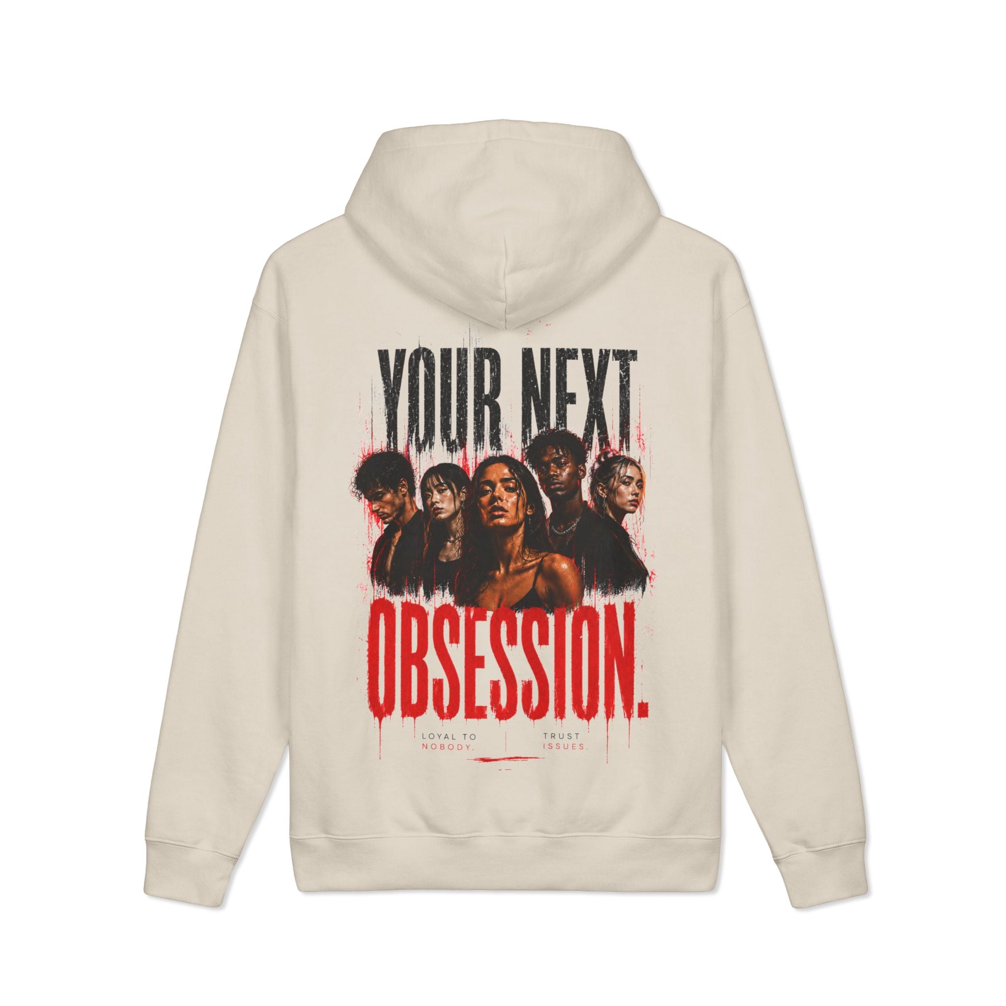 Hoodie - "100% Drama / Your Next Obsession" Graphic Pullover