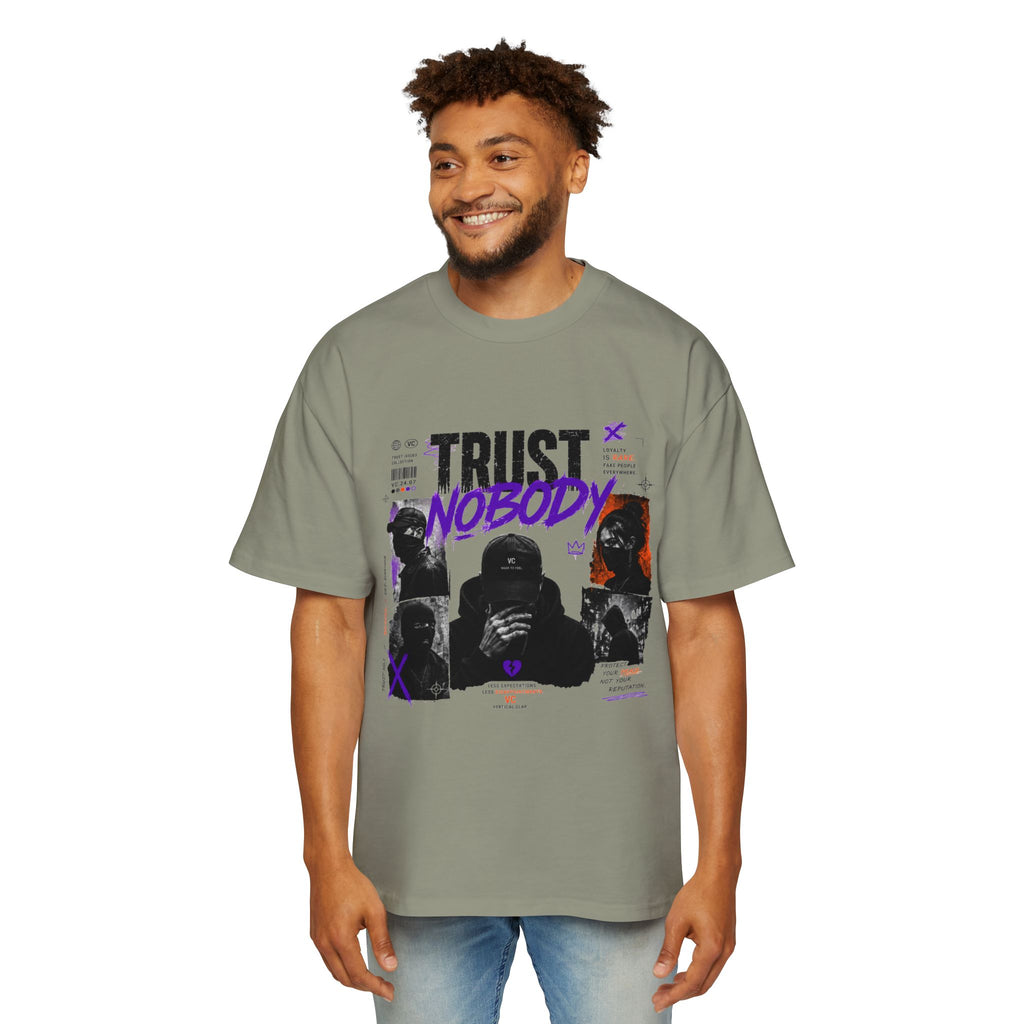 Trust Nobody Graphic Tee — Men's Oversized Streetwear T‑Shirt