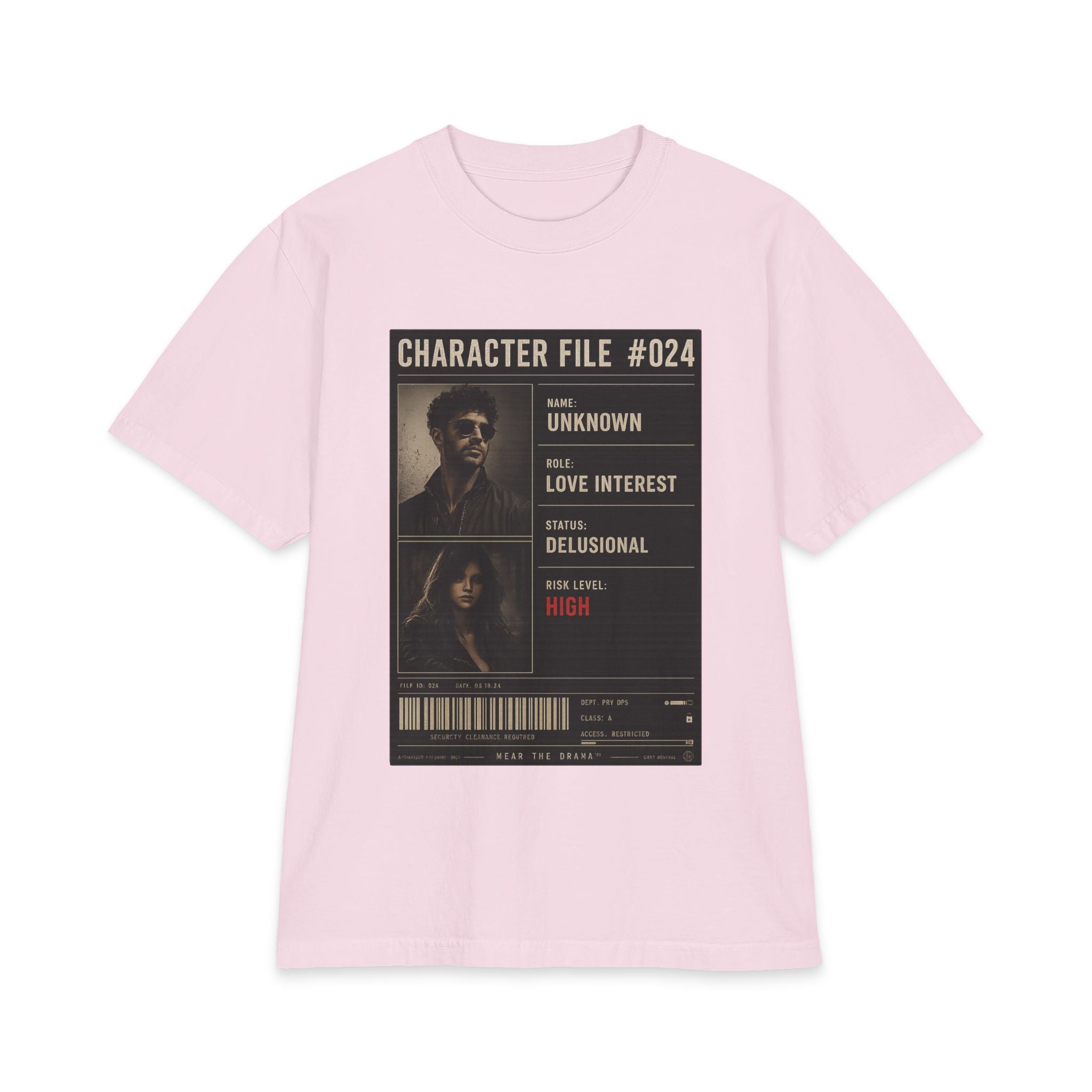 "Character File #024" — T-Shirt